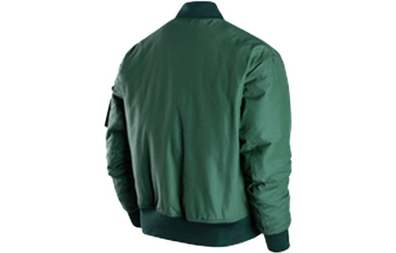 Jordan Men's Air Jordan Essentials Ma-1 Reversible Aviator Woven Padded Clothes Green Jacket DA9797-333 outlook