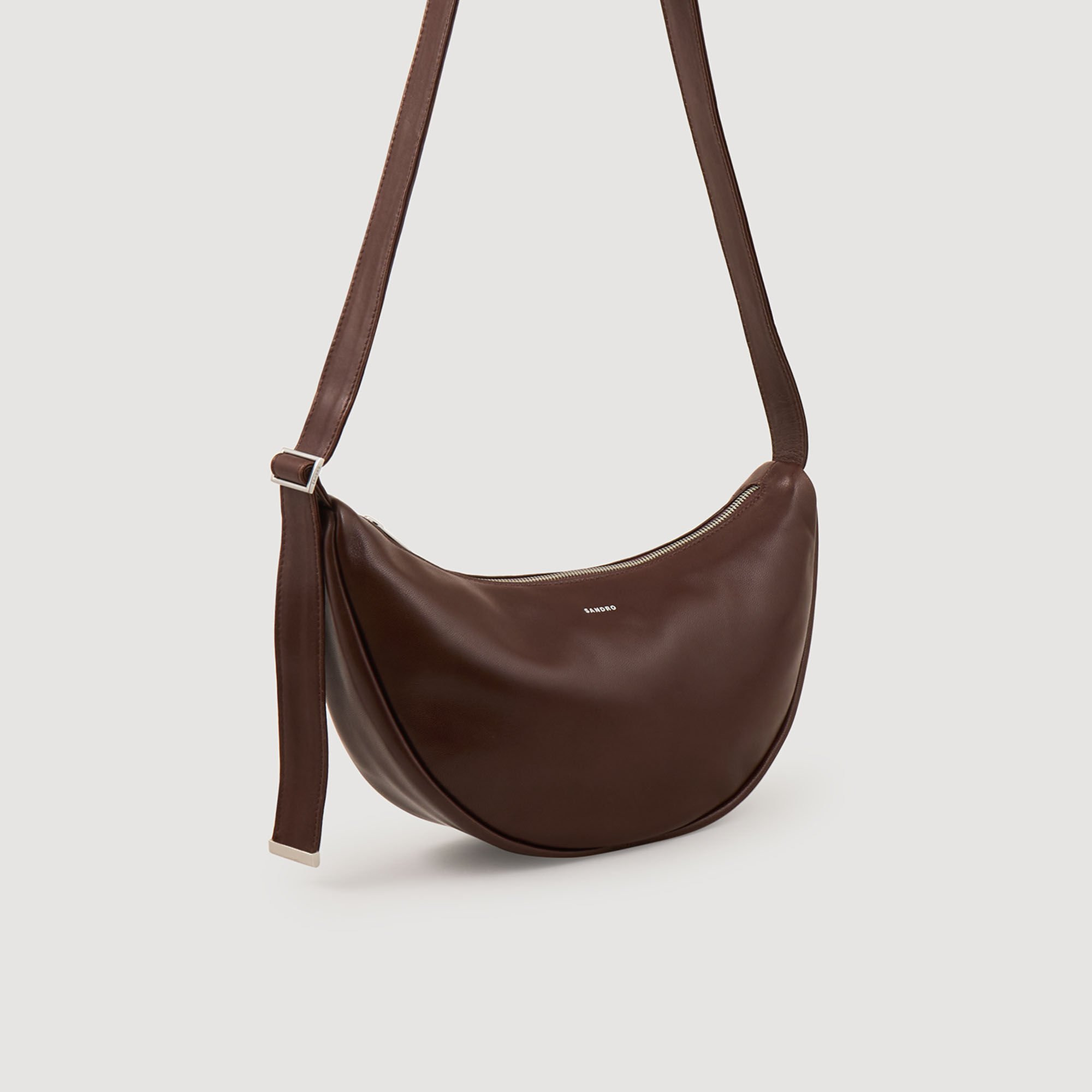 SMALL LEATHER HOBO BAG - 3
