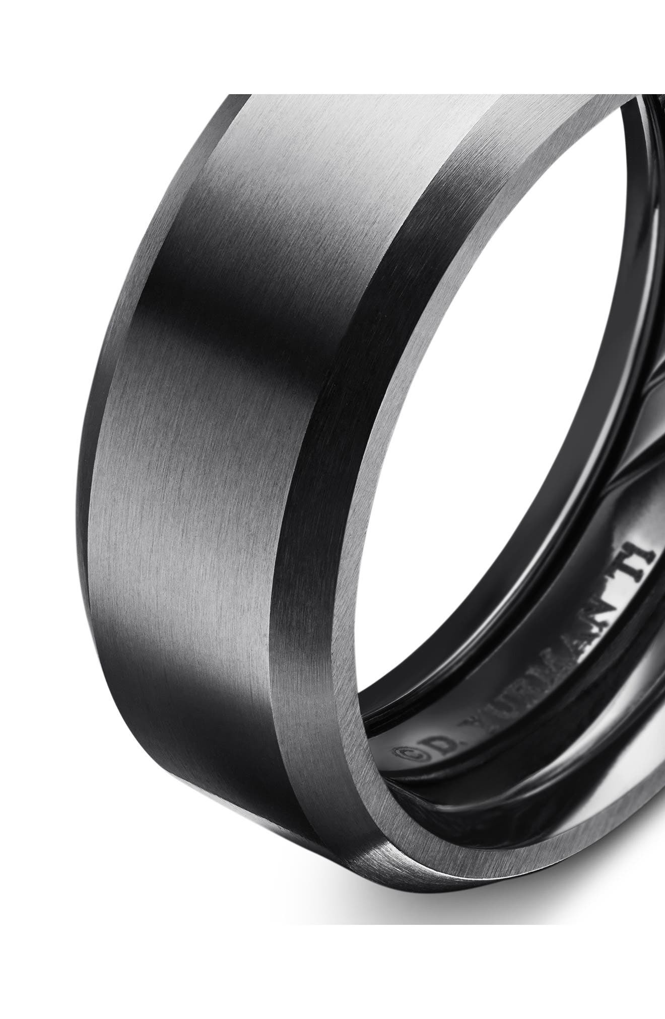 David Yurman Beveled Titanium Band in Black Titanium at Nordstrom - 4