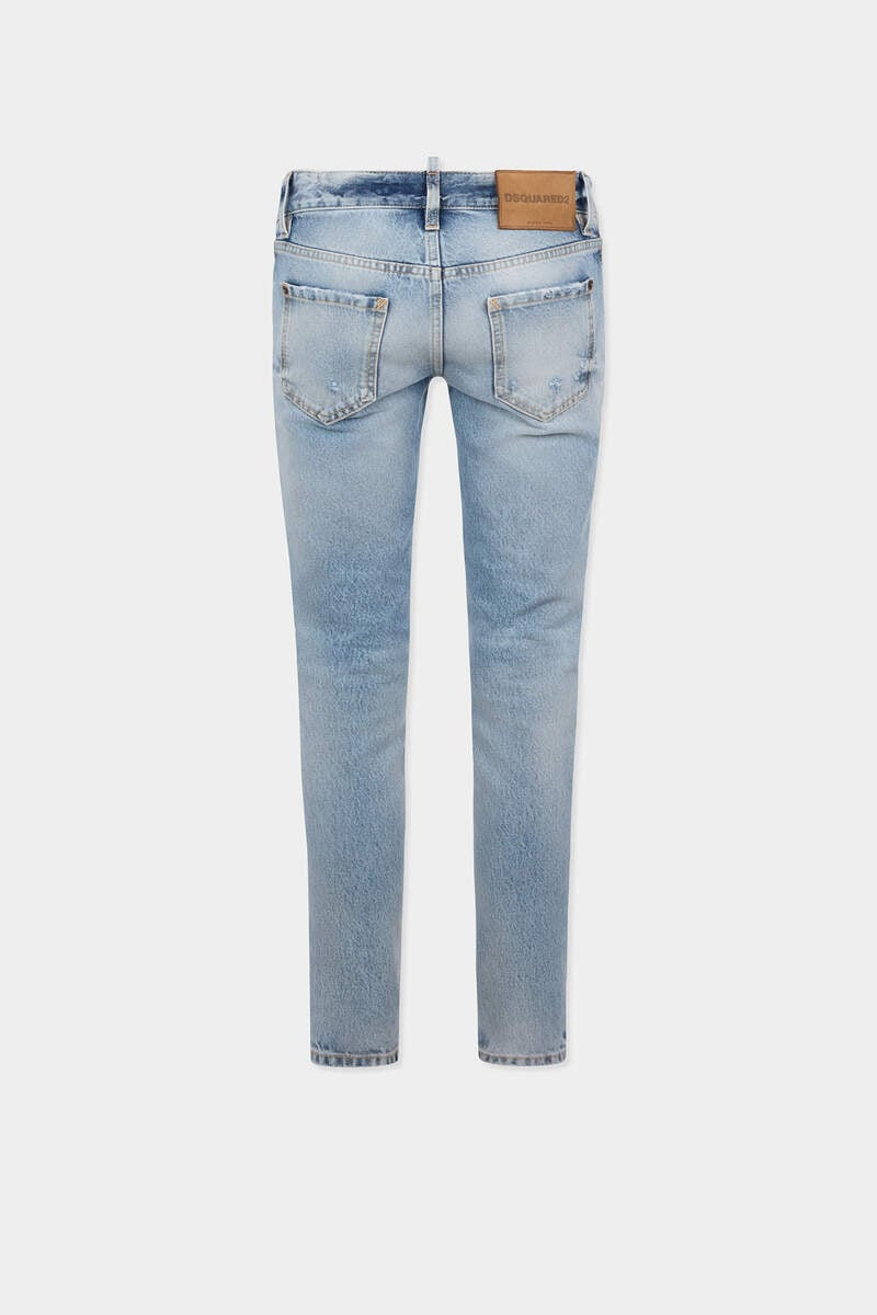 DSQUARED2 LIGHT DIAGONALE WASH SKINNY JEANS outlook