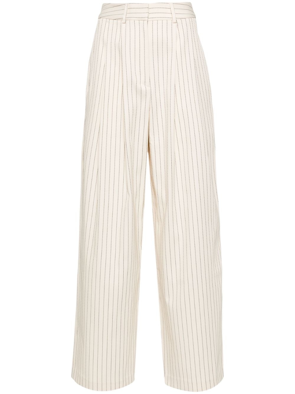 Ripley pinstriped wide-leg trousers - 1