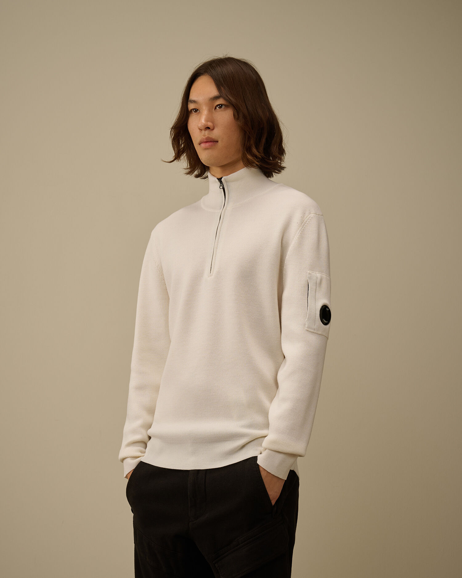 Re-Wool Half Zip Lens Sweater - 3