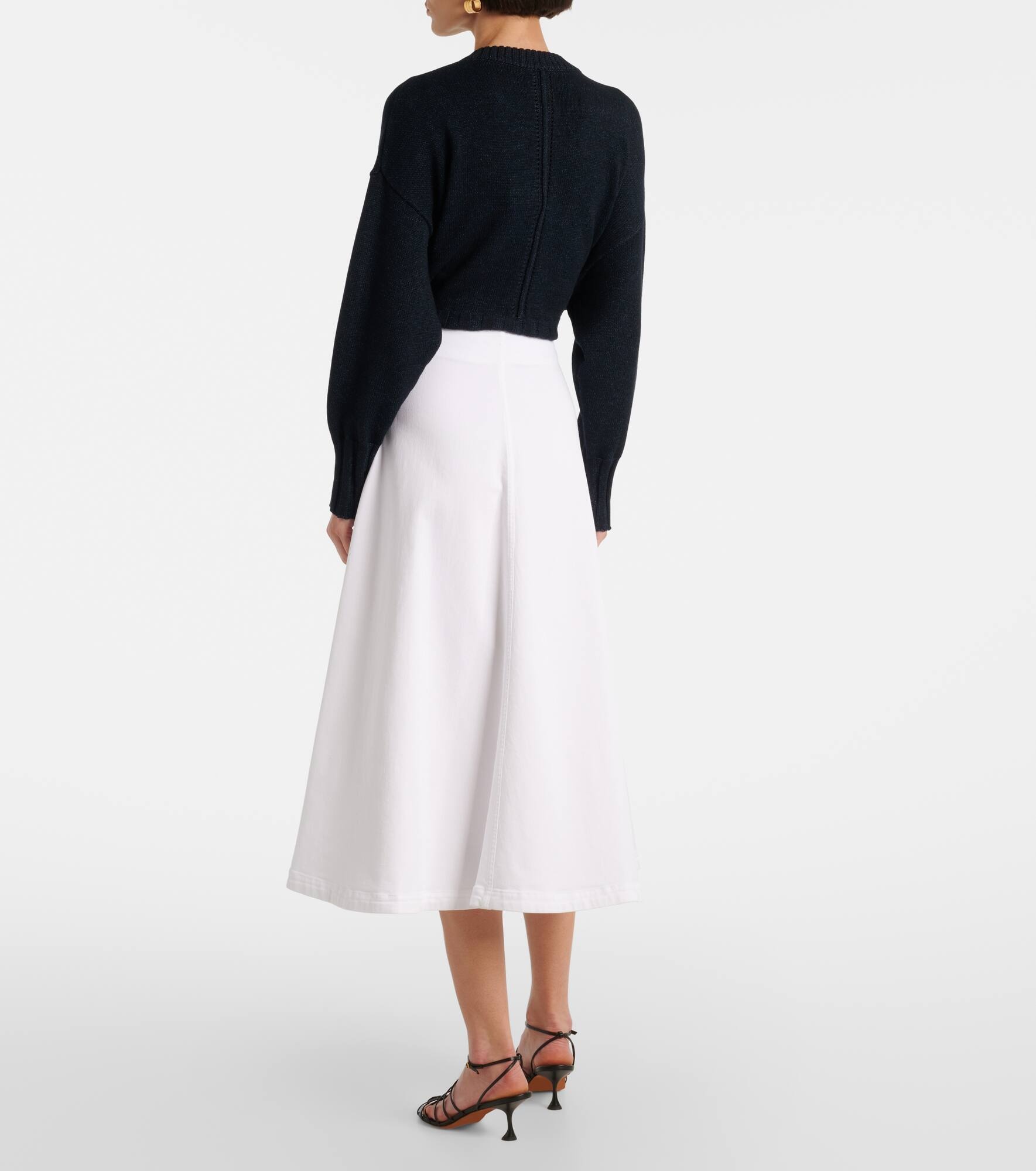Varda cotton-blend midi skirt - 3