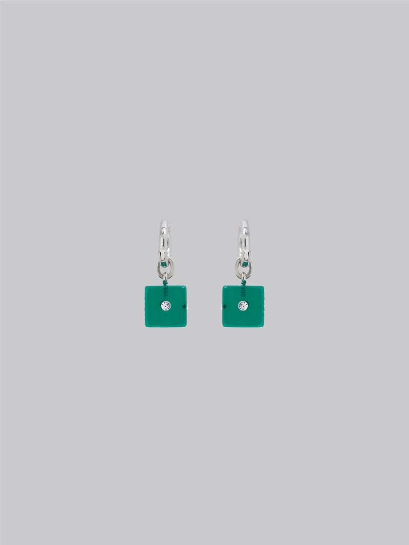 RESIN DICE CHARM EARRINGS - 3