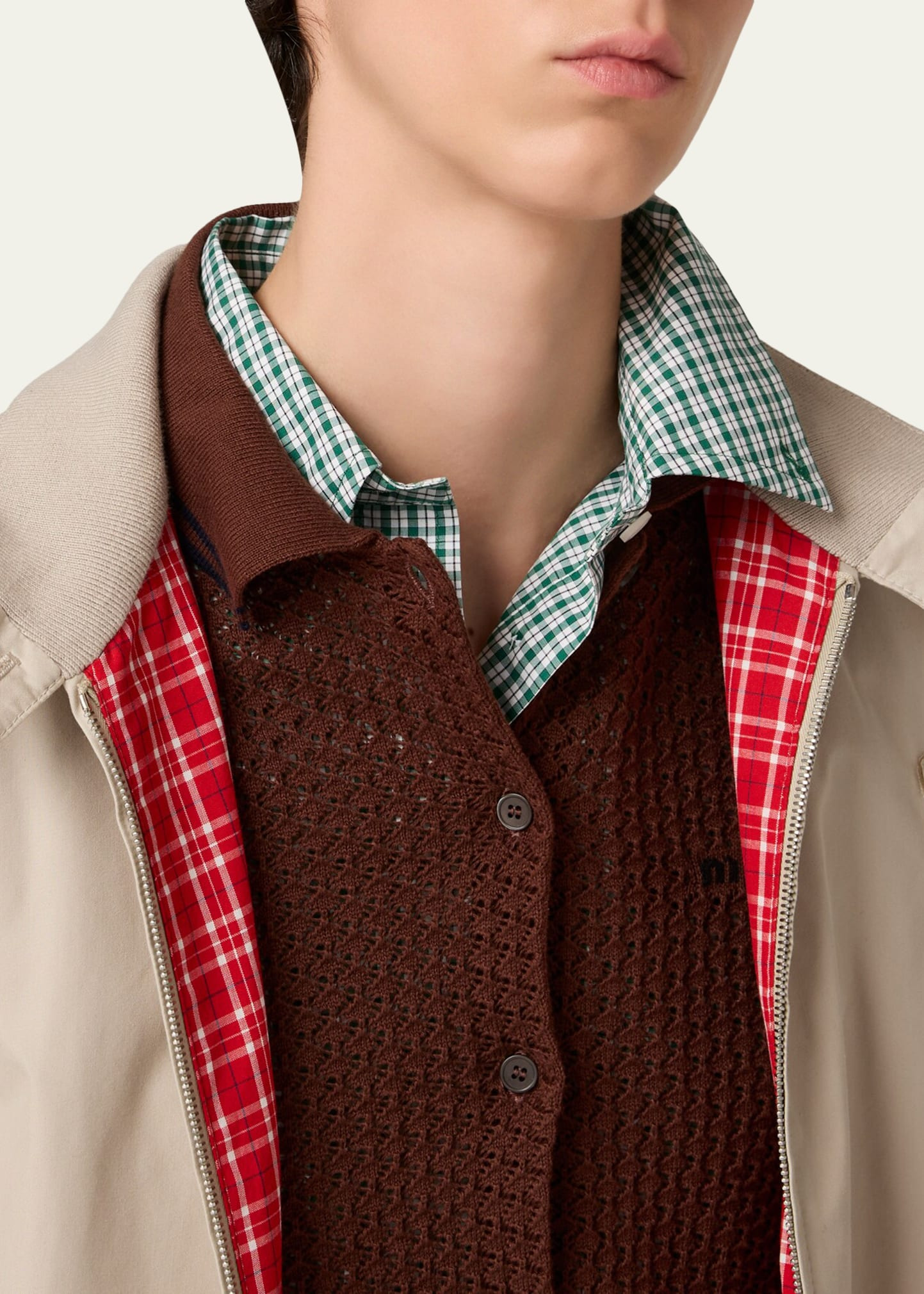 Oversized Panama Cotton Jacket - 4