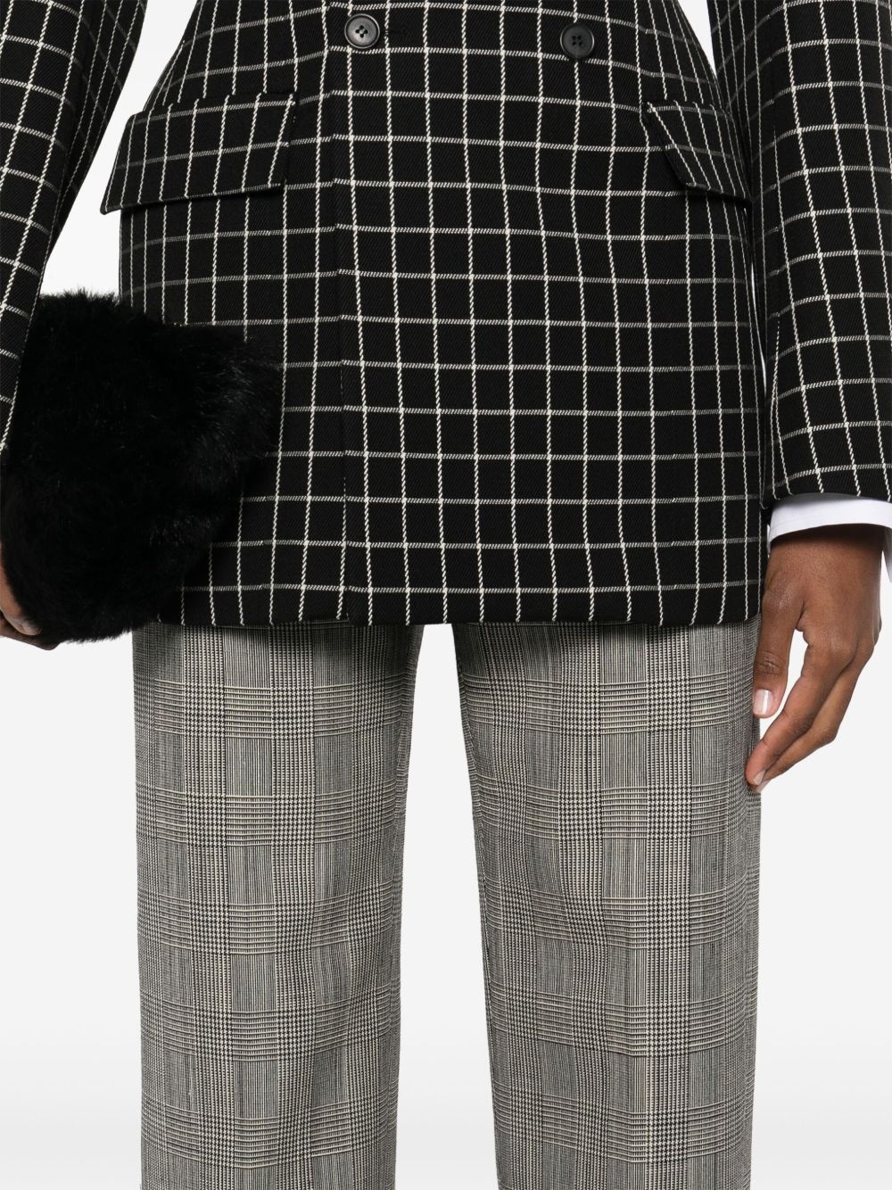 Prince of Wales-pattern straight trousers - 5