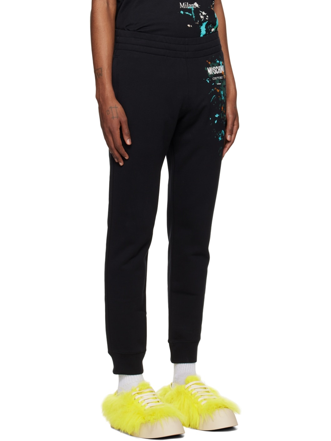 Black Drawstring Sweatpants - 2