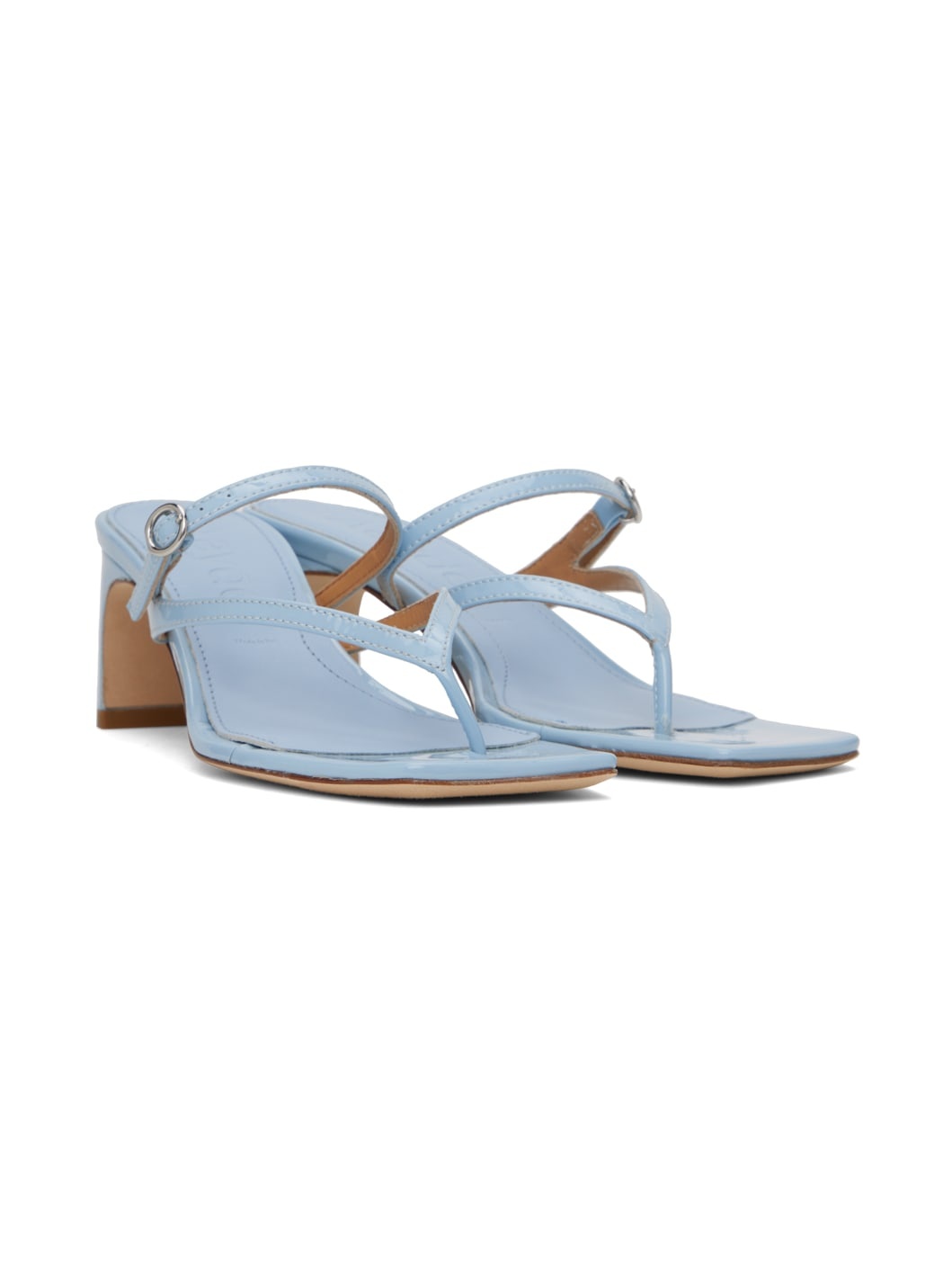Blue Giselle Heeled Sandals - 4