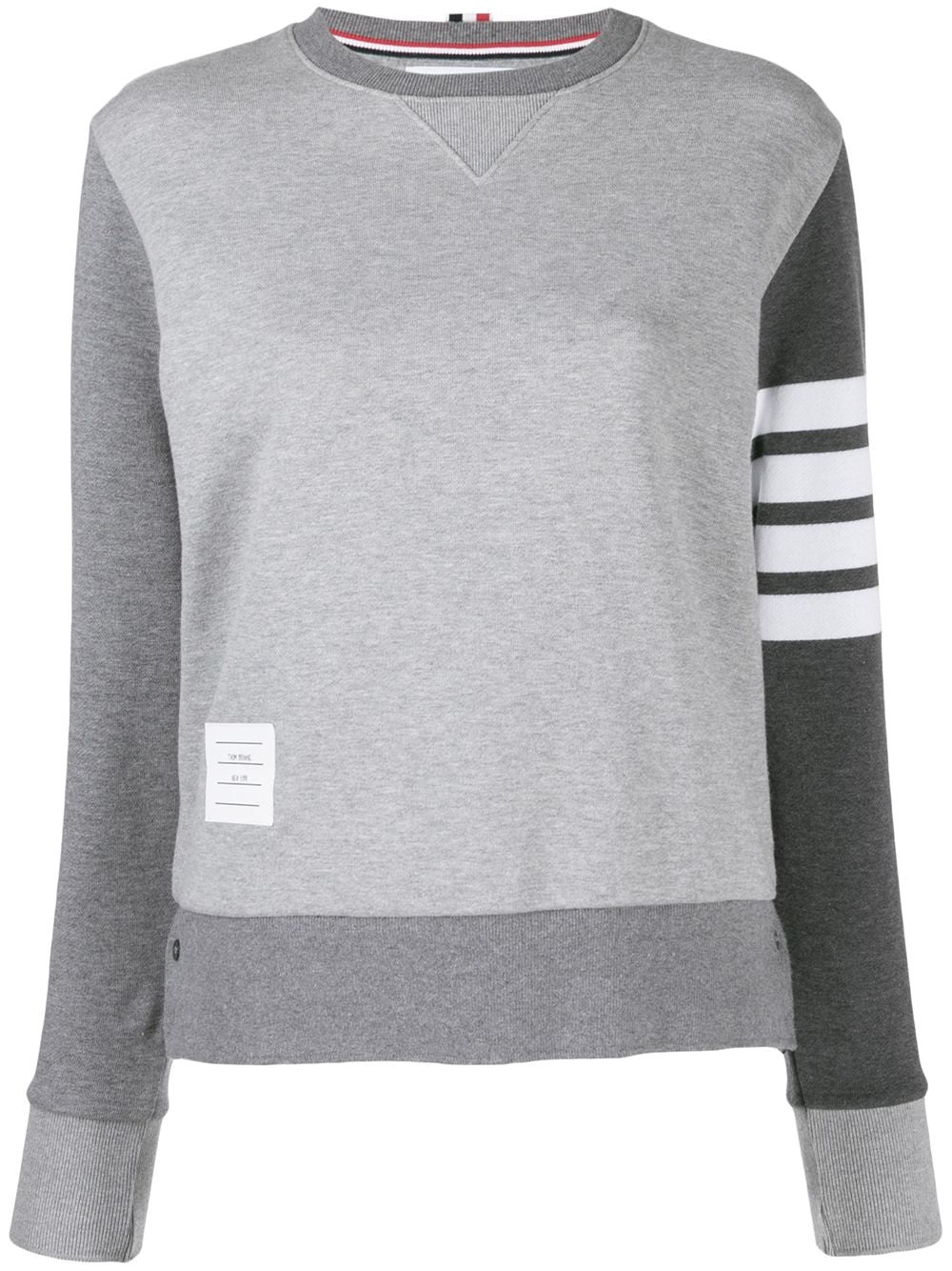 THOM BROWNE - Women Pullovee Sweatshirt W/ Engineered 4 Bar In Funmix Classic Loopback - 7