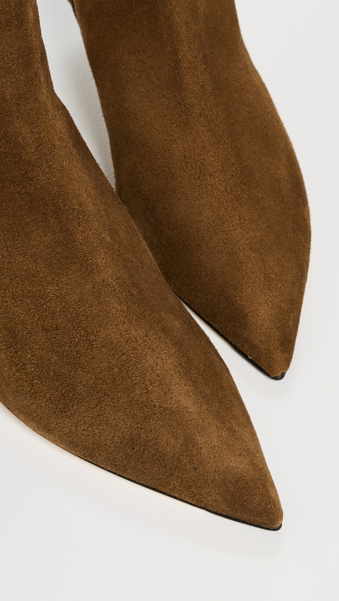 Sofie Cow Suede Leather Tobacco Boots - 5