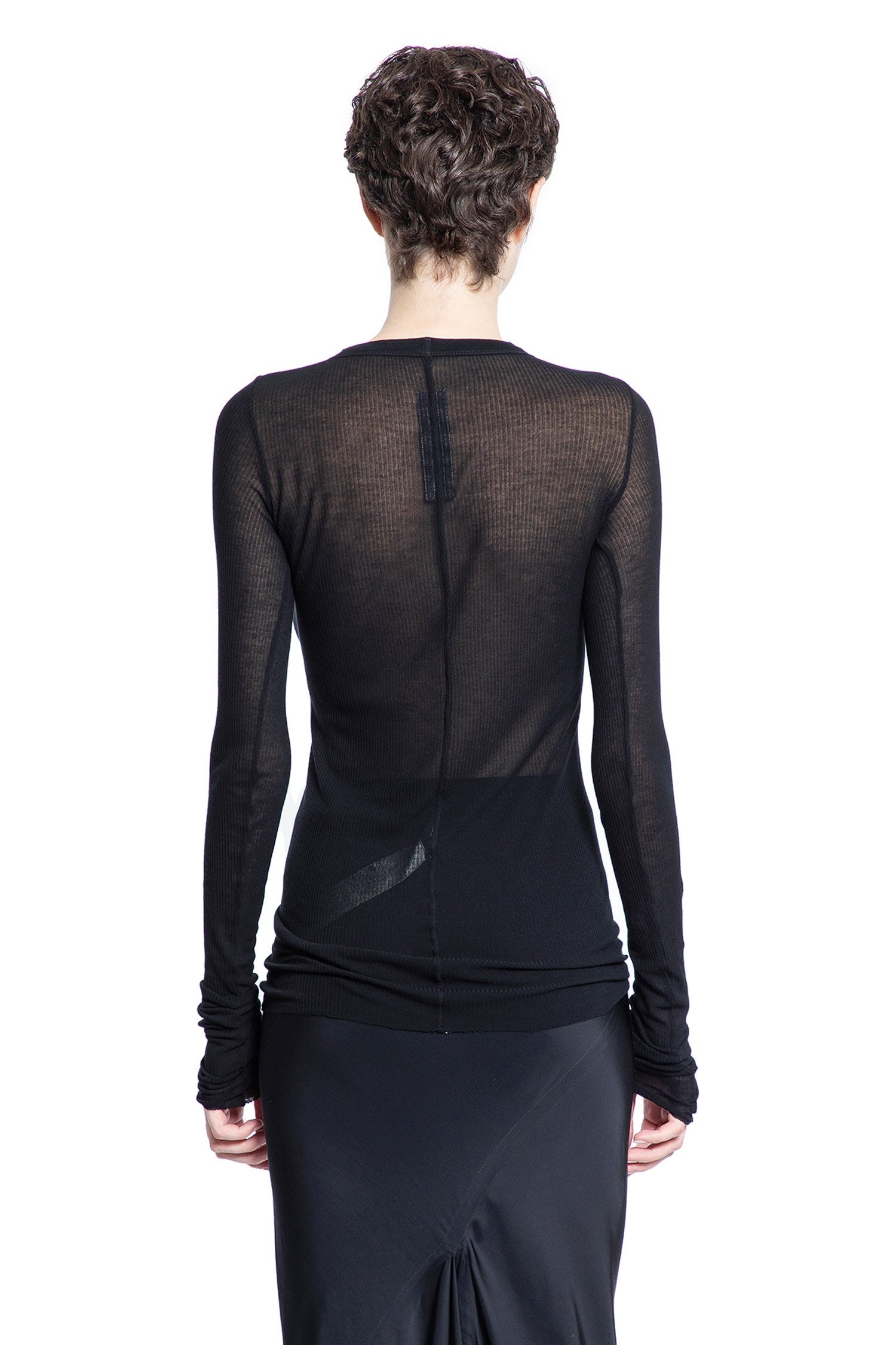 【関税込み】Rick Owens ブルー Hollywood Rib 長袖Tシャツ Rick Owens Hollywood-Rib-Long-Sleeve-T | antonioli | REVERSIBLE