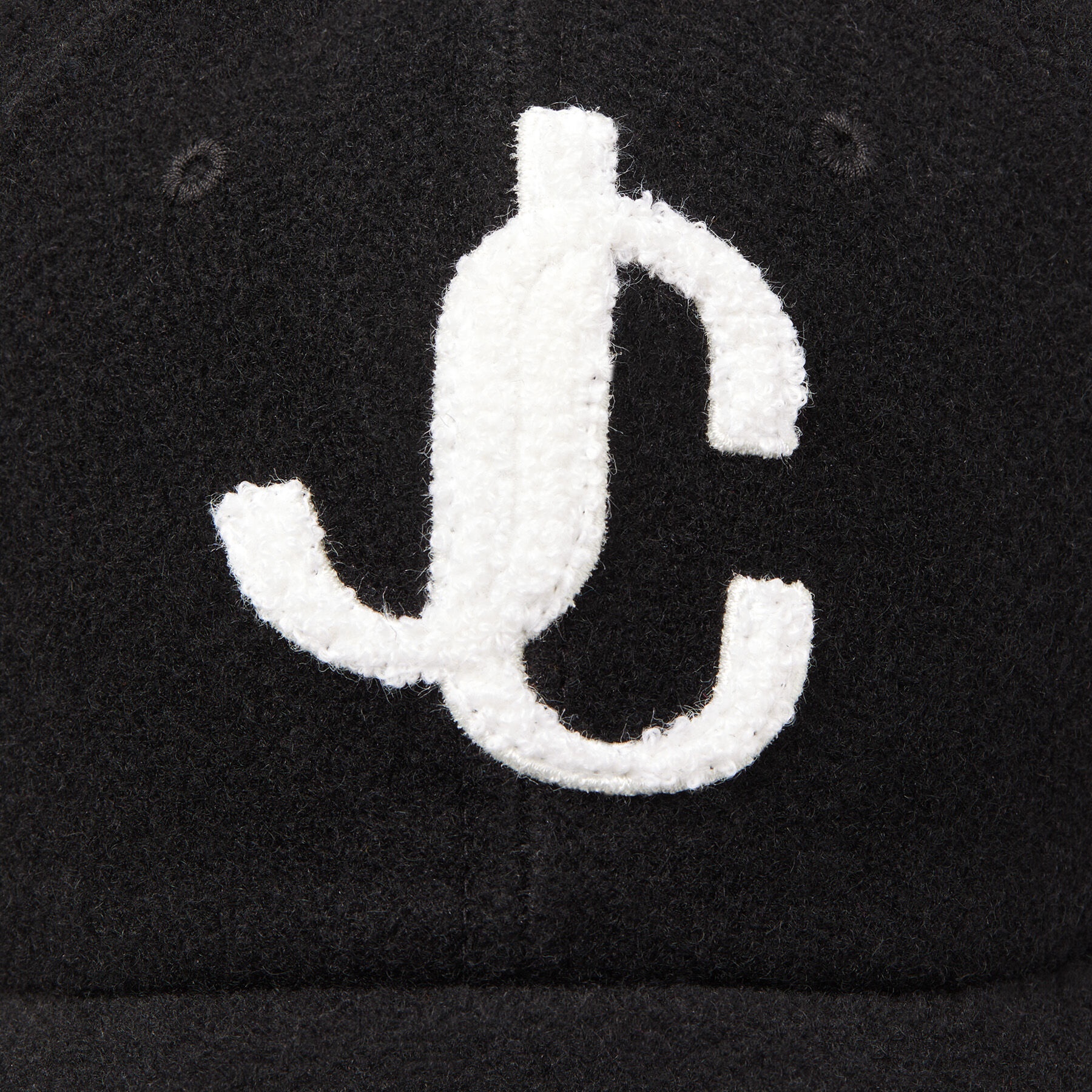 Paxy
Black Cotton Baseball Cap with Recycled Wool JC Logo Boucle - 2