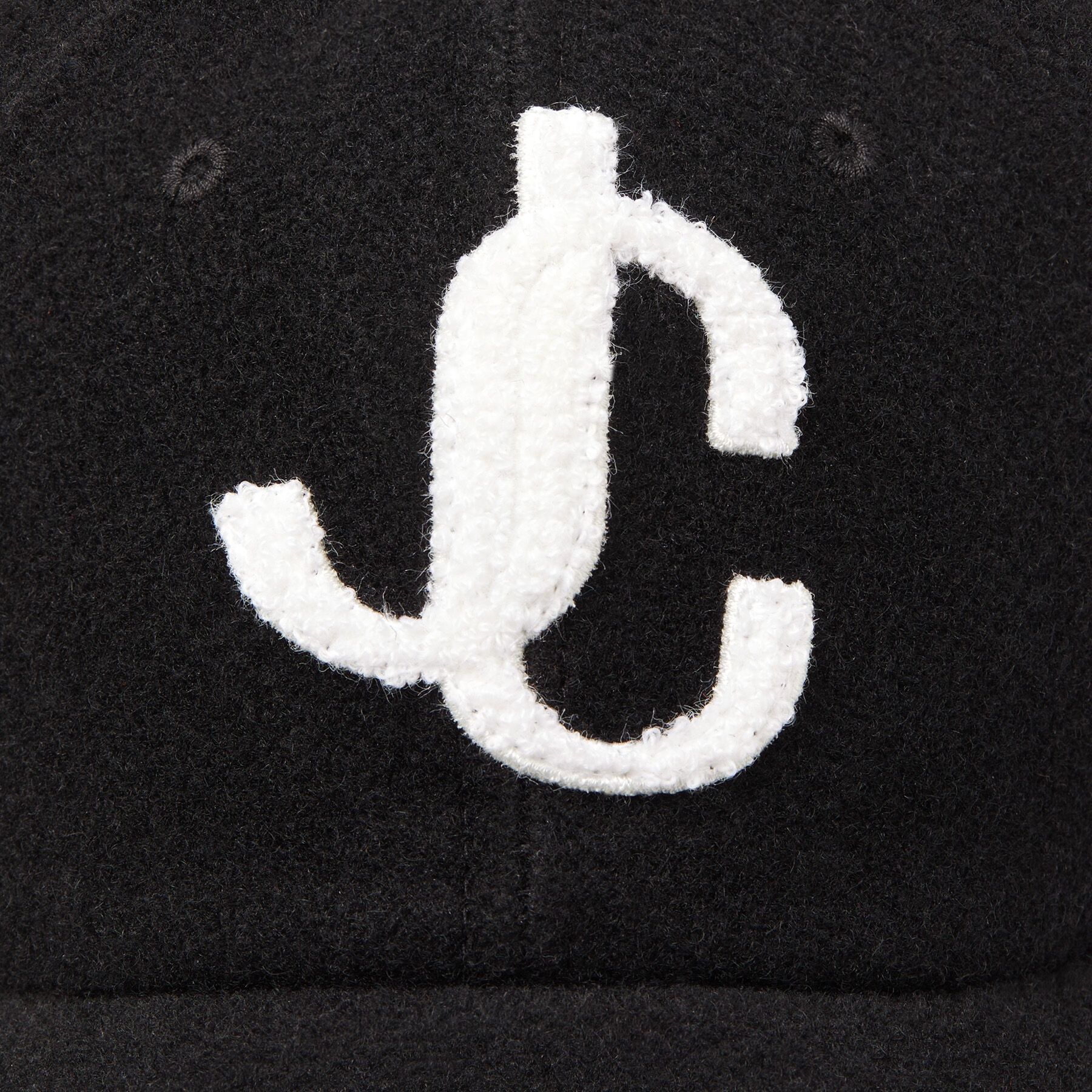 Paxy
Black Cotton Baseball Cap with Recycled Wool JC Logo Boucle - 2