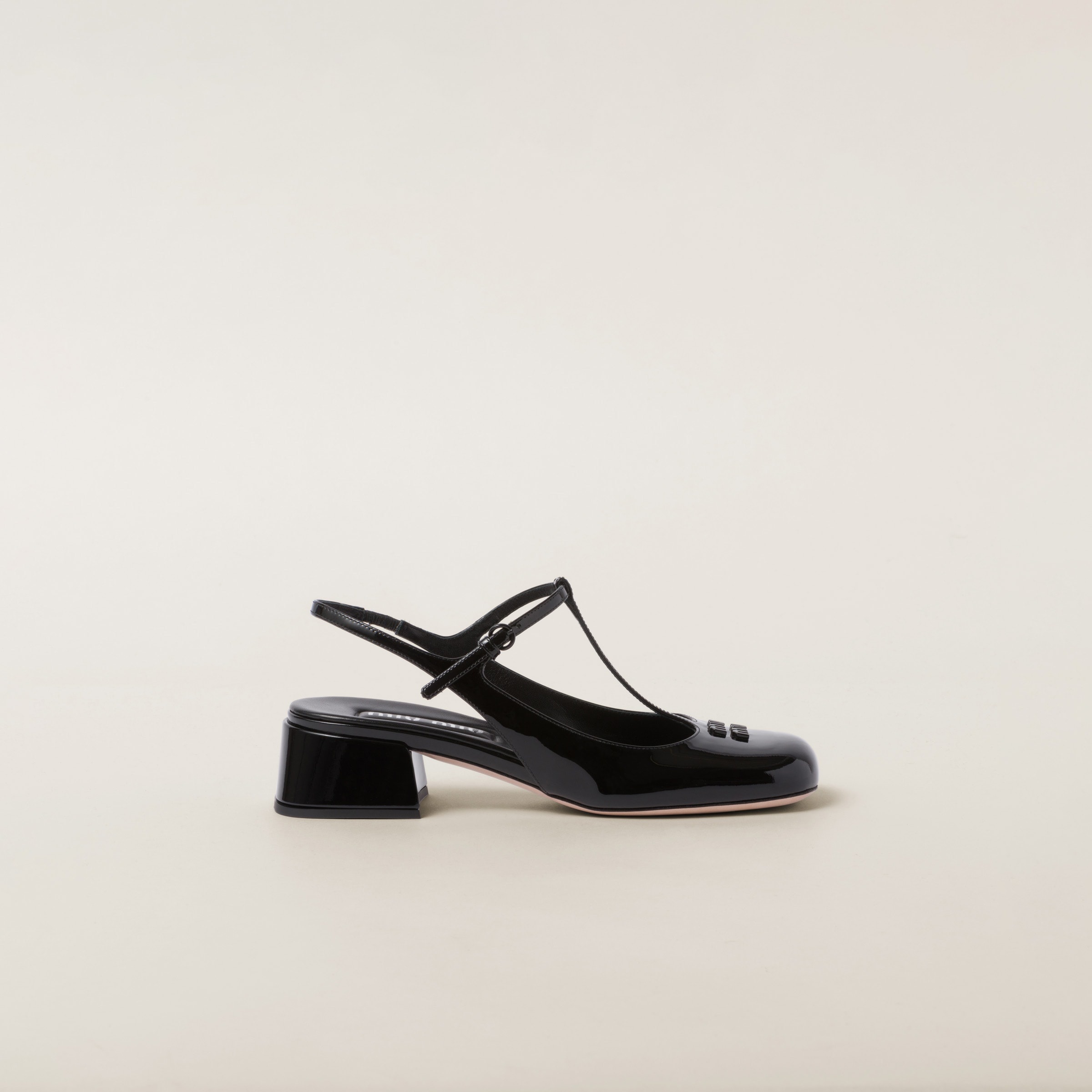 Patent leather slingback pumps - 2
