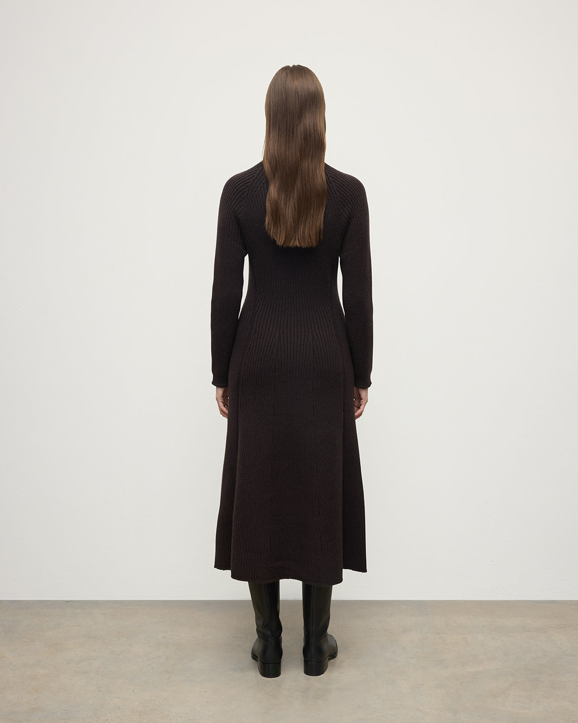 Cashmere Brown Midi Dress - 4