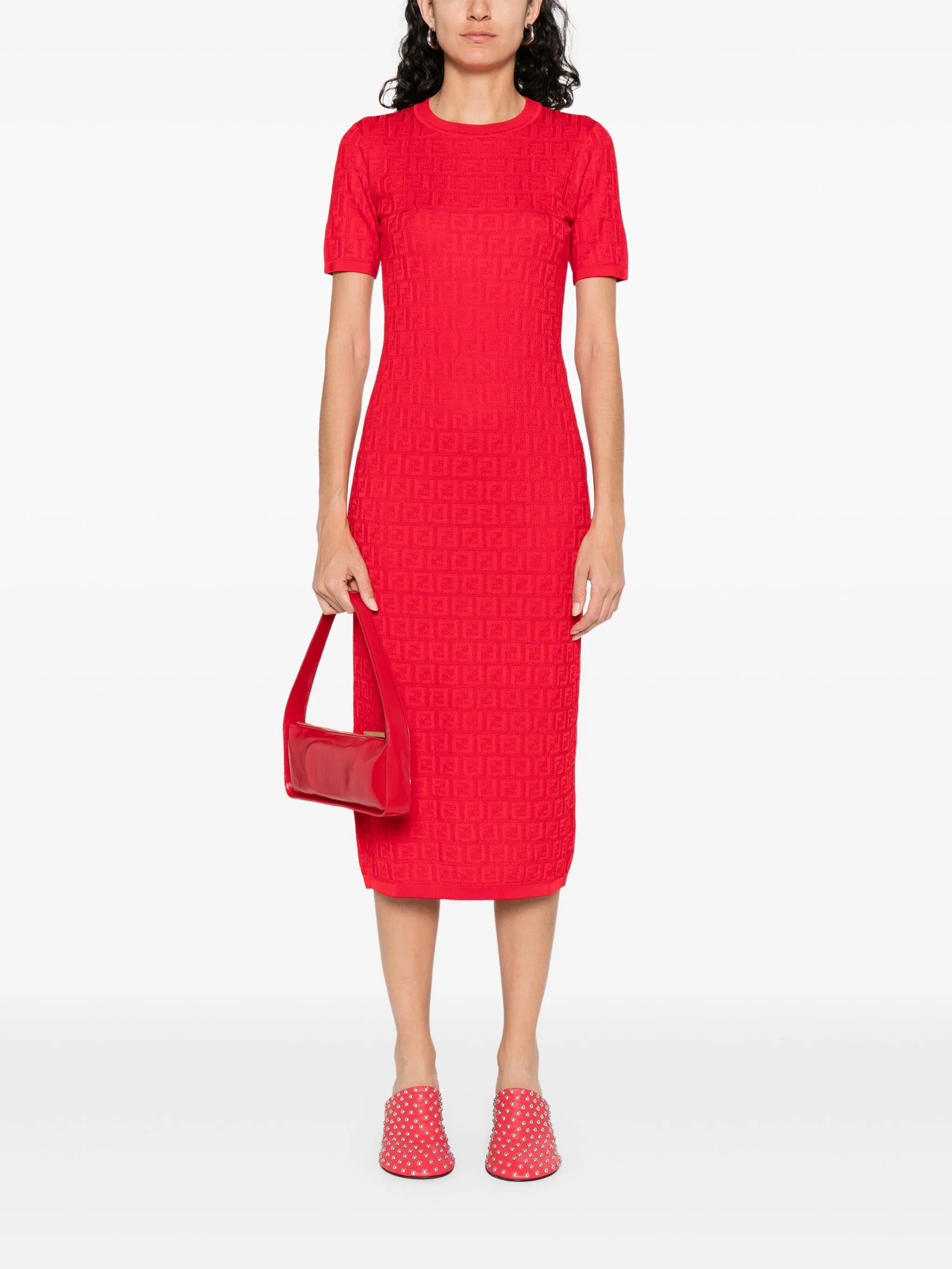 FF-jacquard Dress - 5