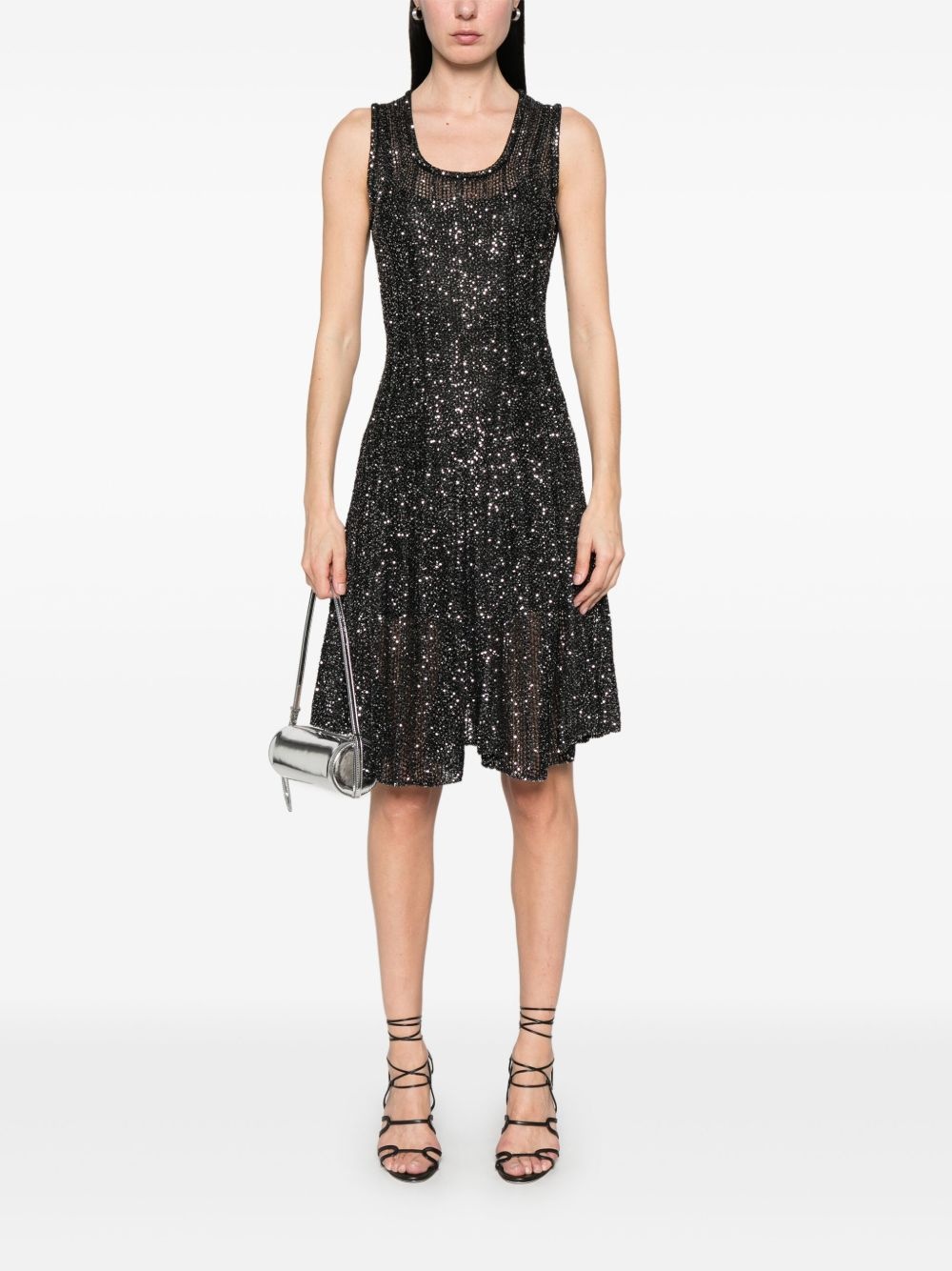 sequinned midi dress - 2