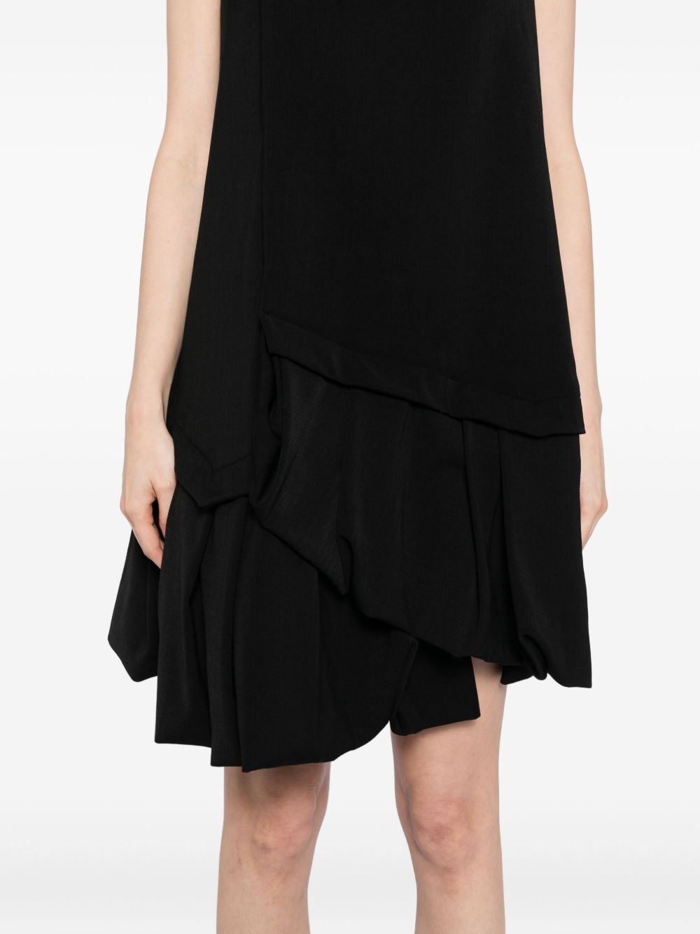 ruffle-hem mini dress - 5