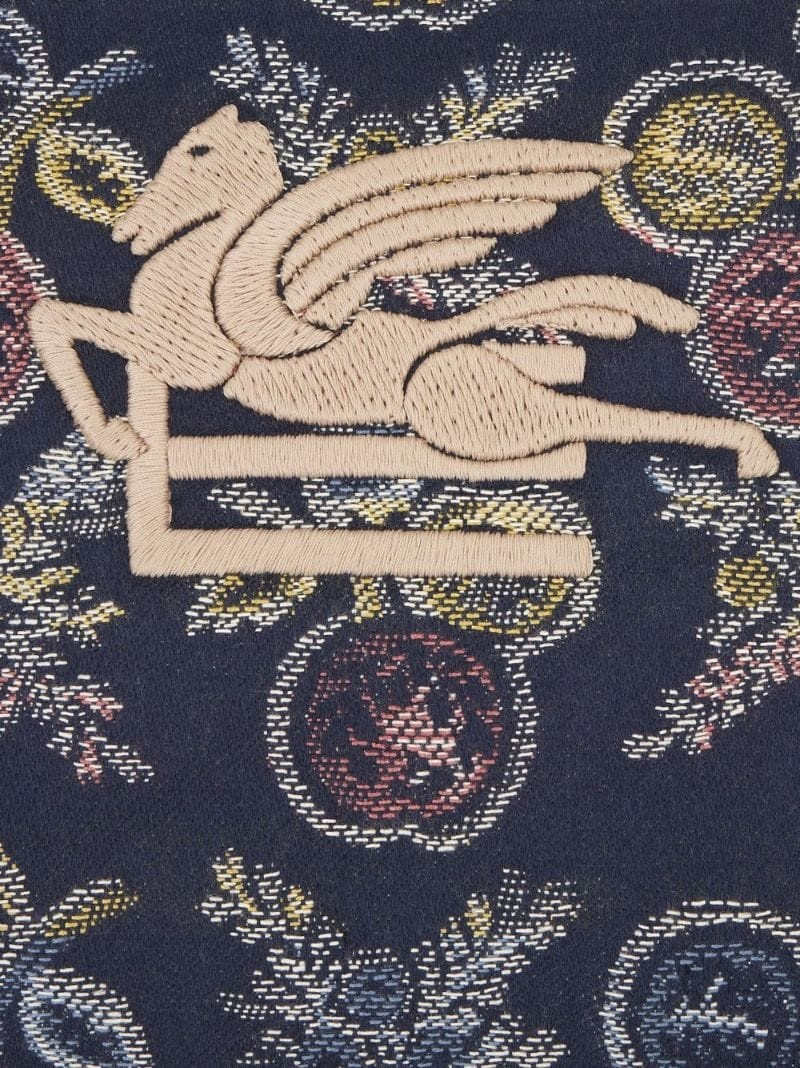logo-embroidered 자카드 아름다움 케이스 5