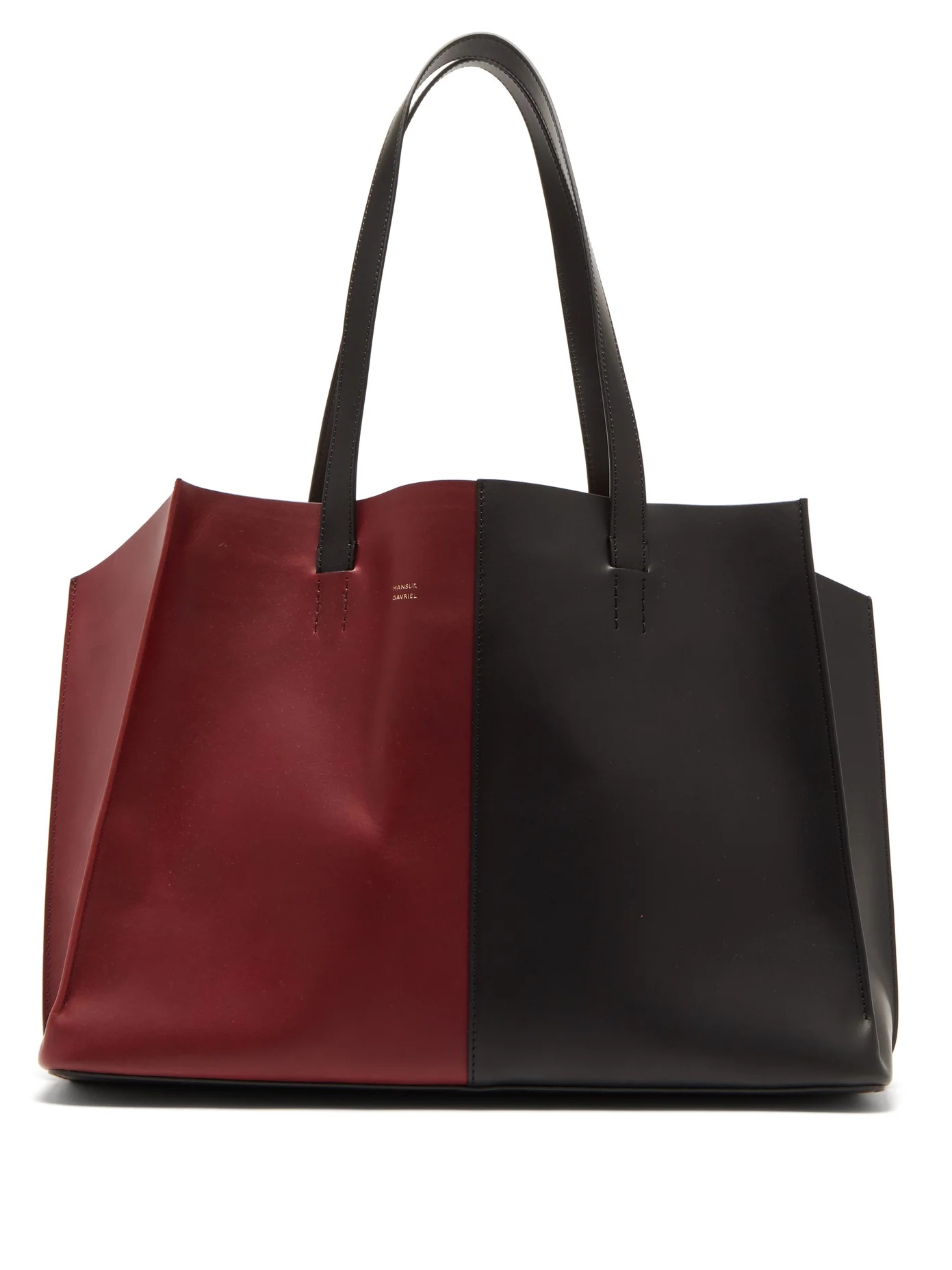 Multitude bi-colour leather tote bag - 1