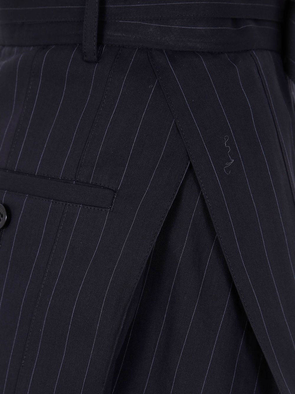 pinstriped midi skirt - 3