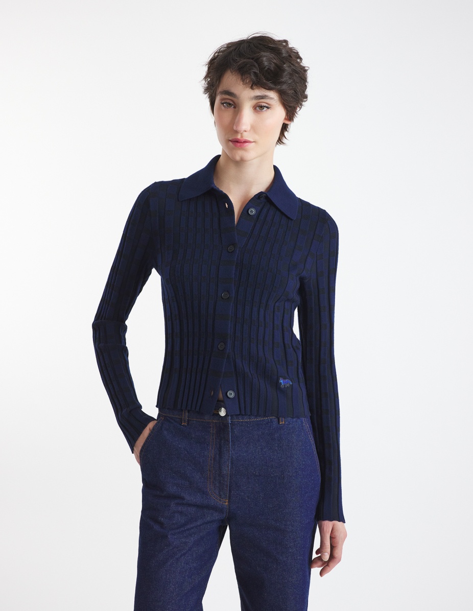 CHECKED KNITTED SHIRT - 3