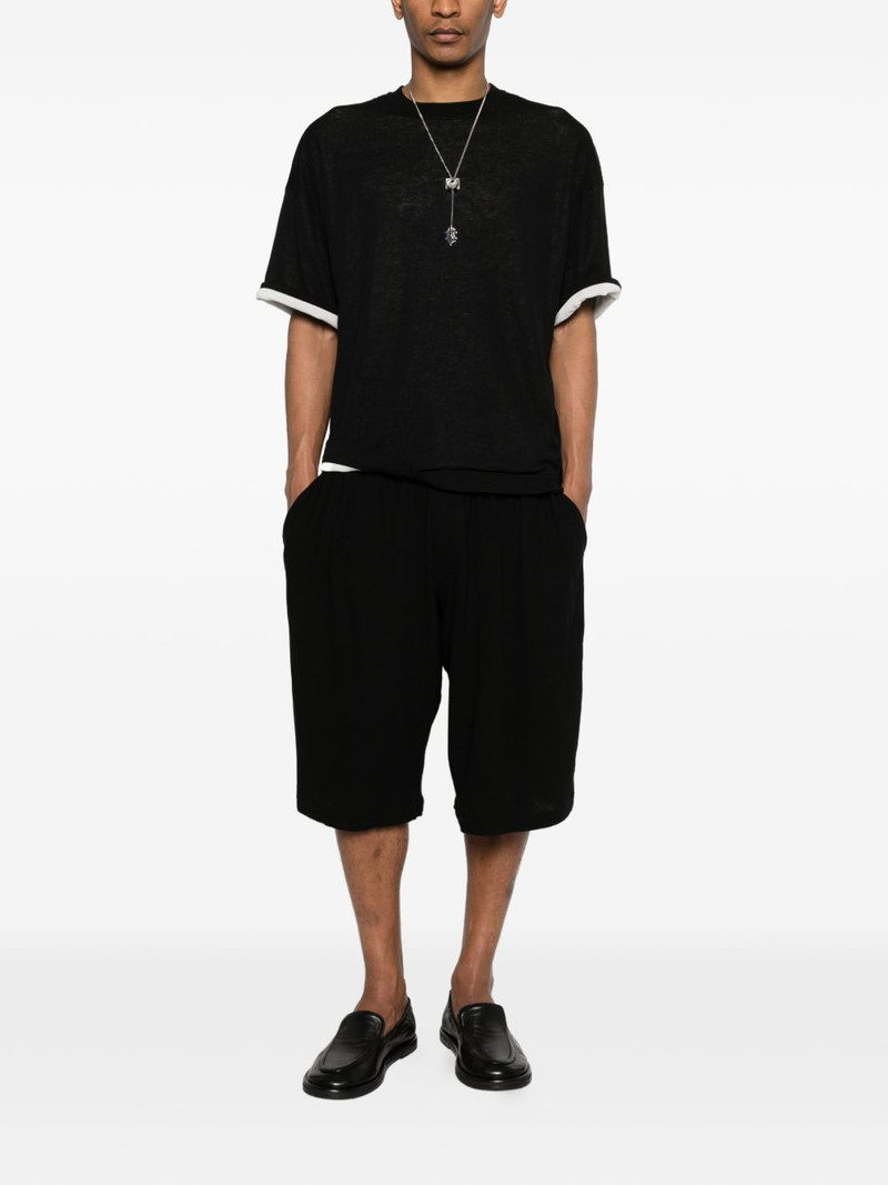 Yohji Yamamoto elasticated-waistband shorts outlook