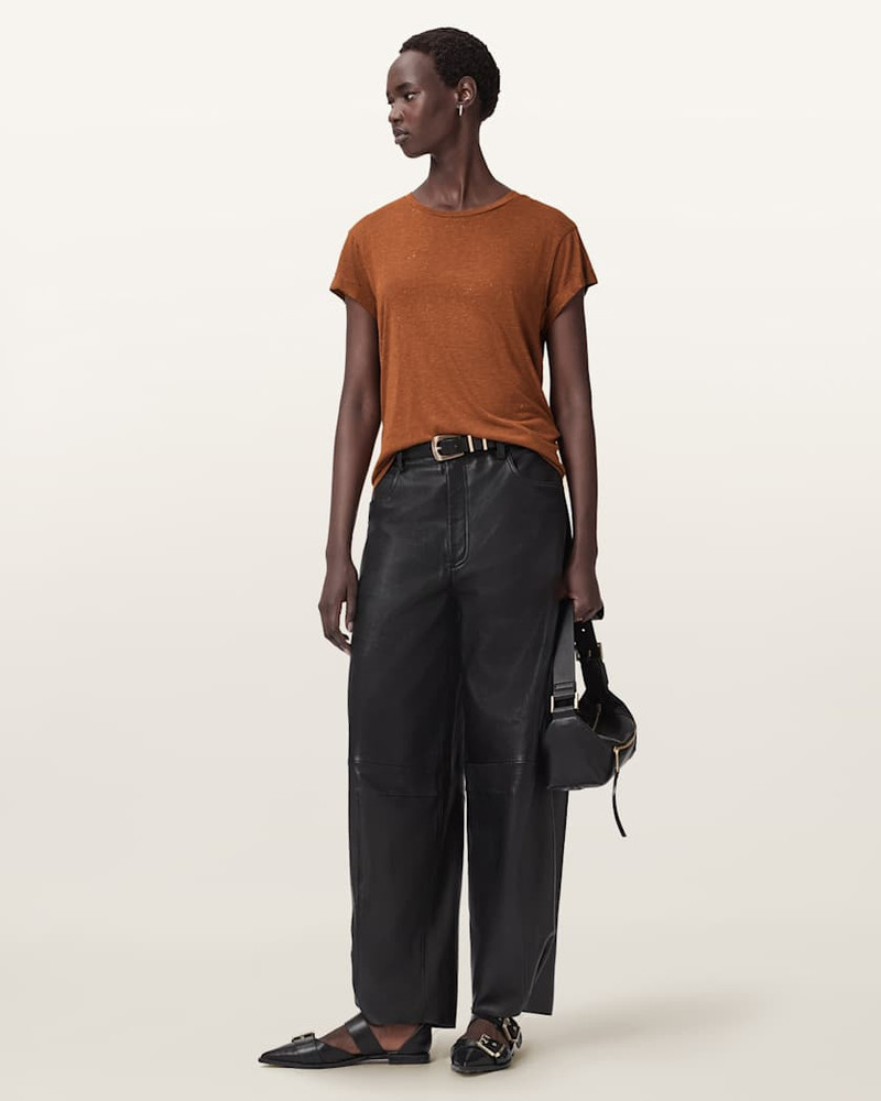 ANNA SHORT SLEEVE SHIMMER T-SHIRT 4