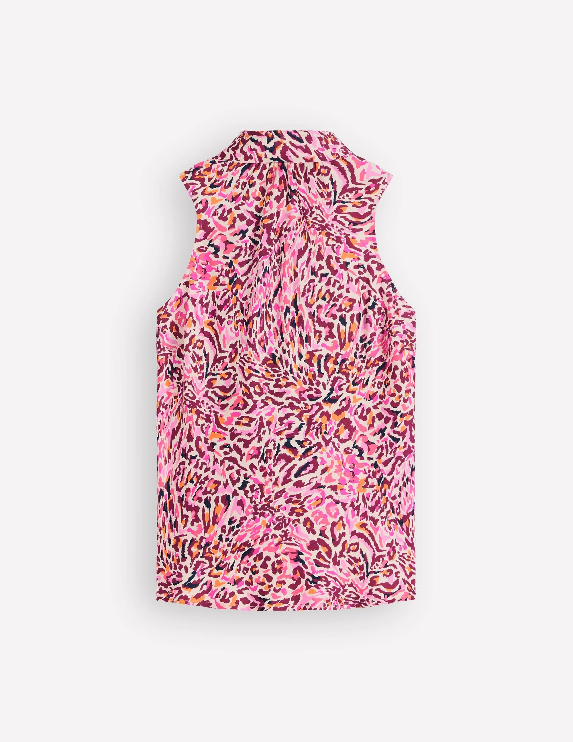Satin Halterneck Top-Multi, Leopard Flow - 1