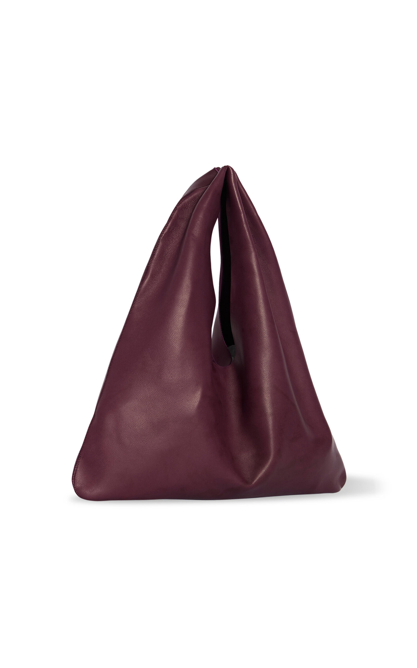 Small Bindle Leather Bag burgundy - 3