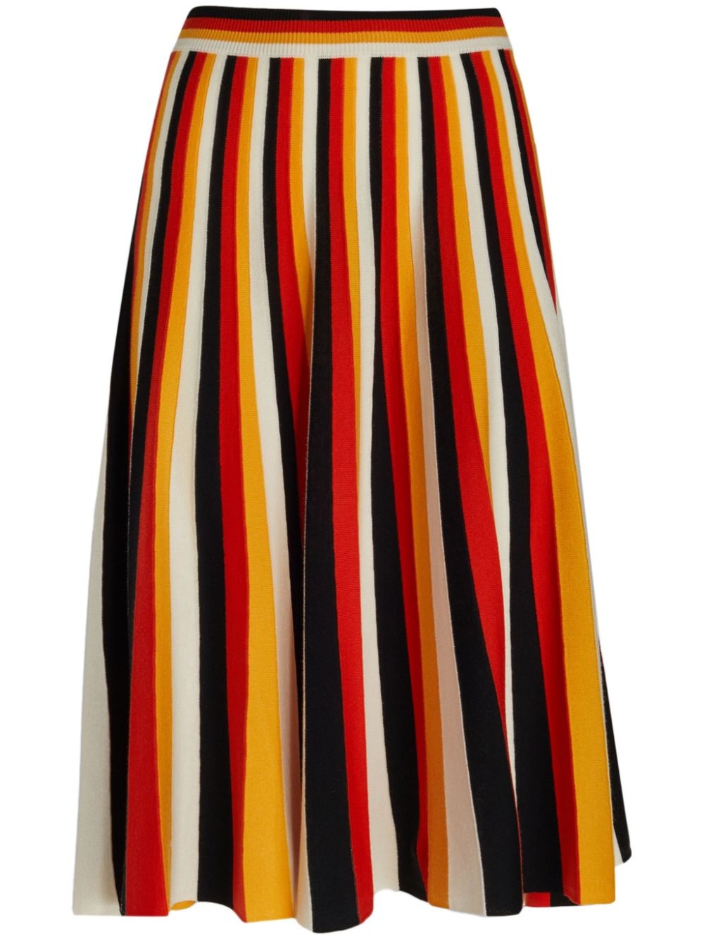 striped midi skirt - 1