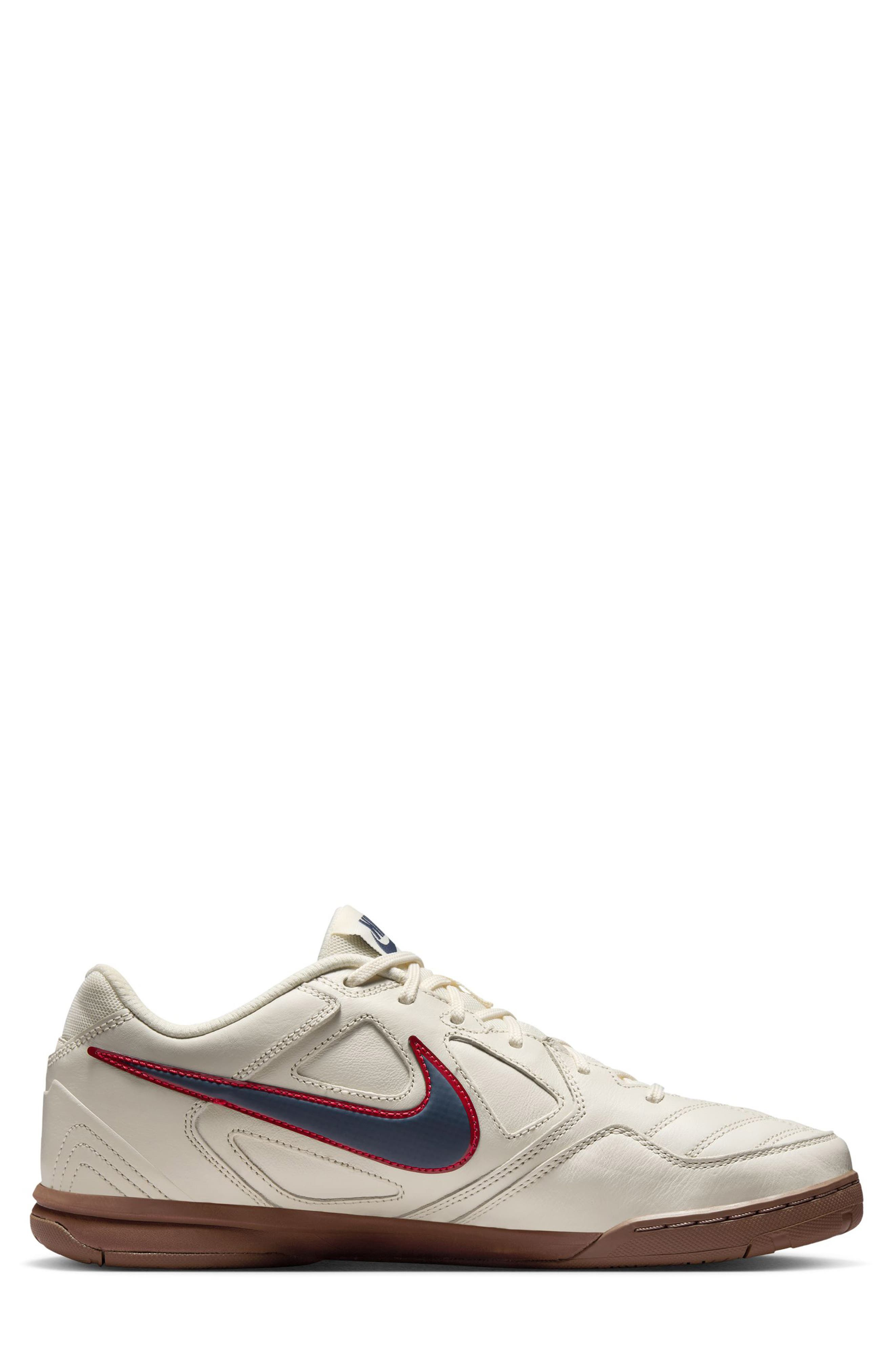 Nike Gato Soccer Sneaker in Pale Ivory/Thunder Blue/Red at Nordstrom - 6