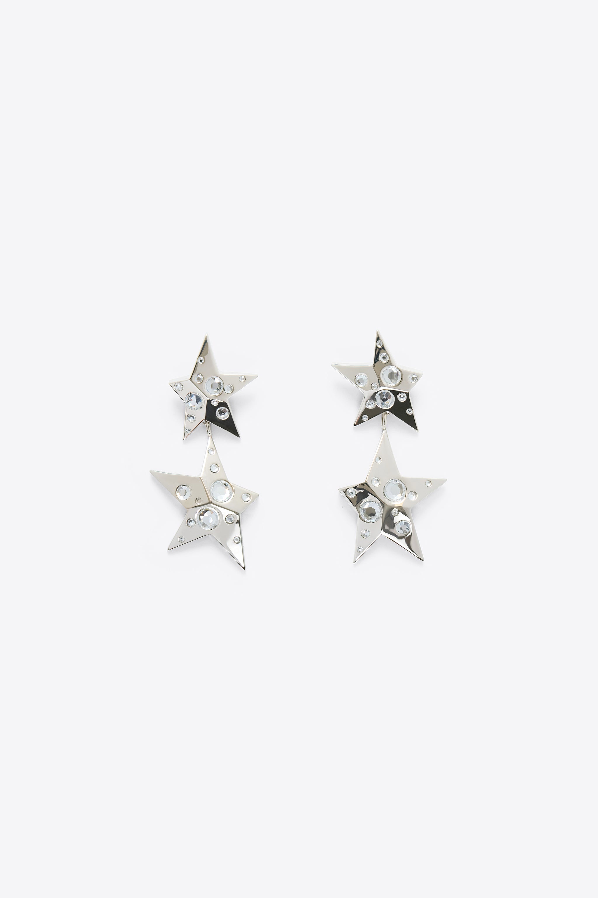 CRYSTAL STAR DROP EARRING - 1