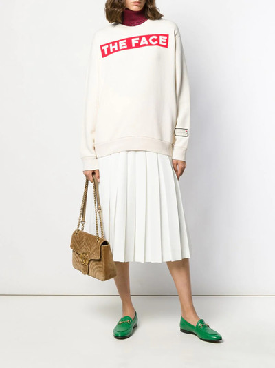 GUCCI The Face print sweatshirt outlook