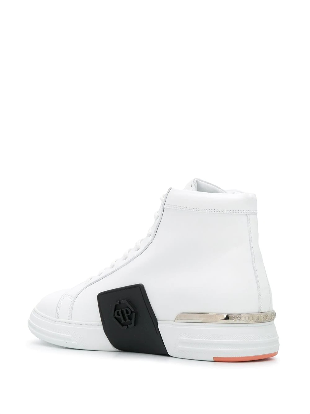 skull detail high-top sneakers - 3