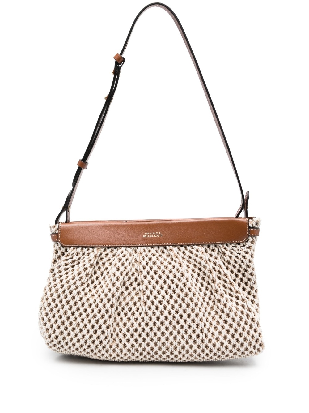 macramé shoulder bag - 1