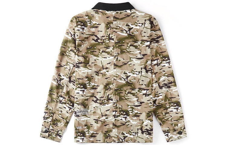Men's Vans Work Weird Colorblock Big Pocket lapel Jacket Camouflage VN0A4MLJW09 - 2
