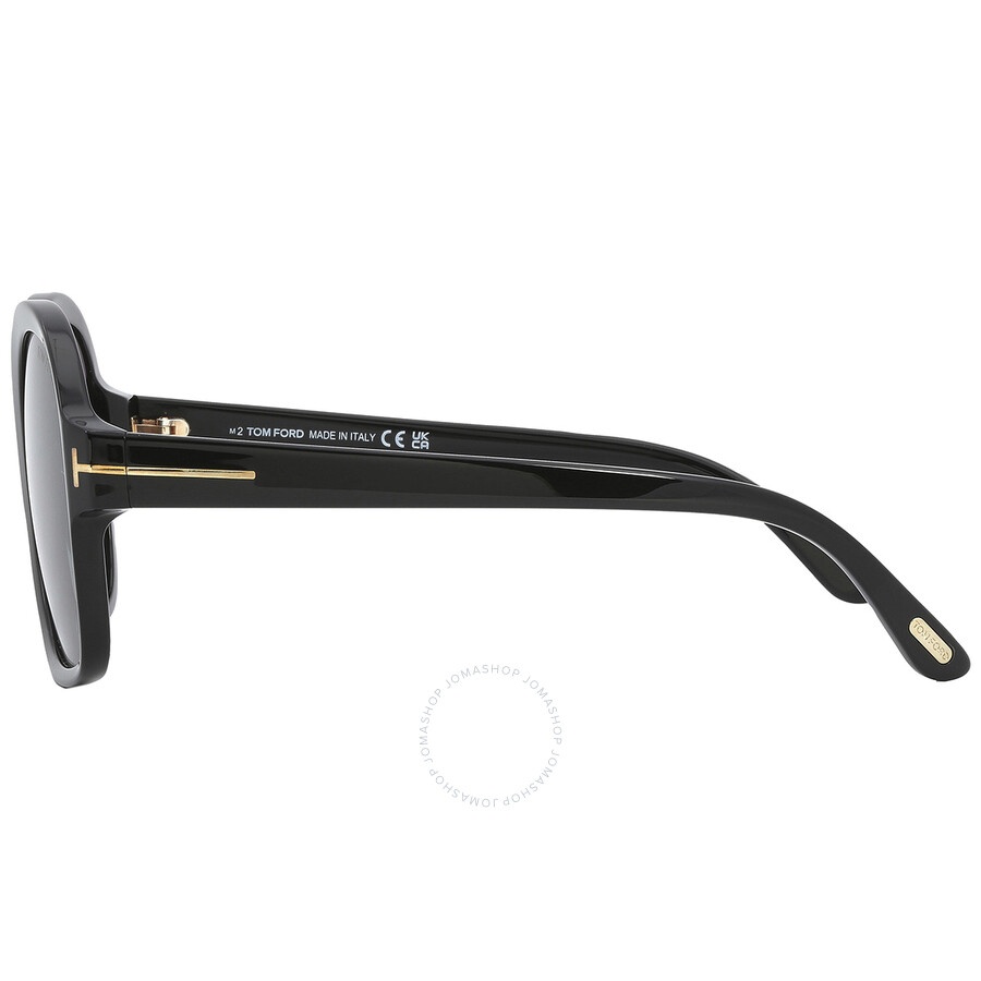 Tom Ford Hanley Smoke Gradient Square Ladies Sunglasses FT1034 01B 57 - 4
