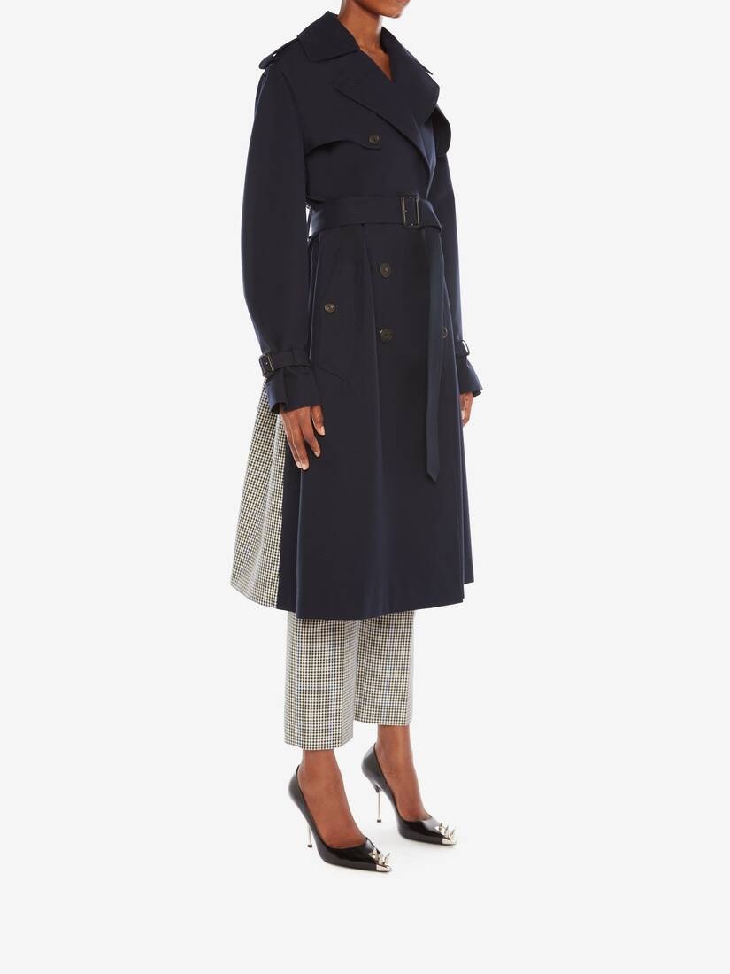 Hybrid Trench Coat in Black - 3