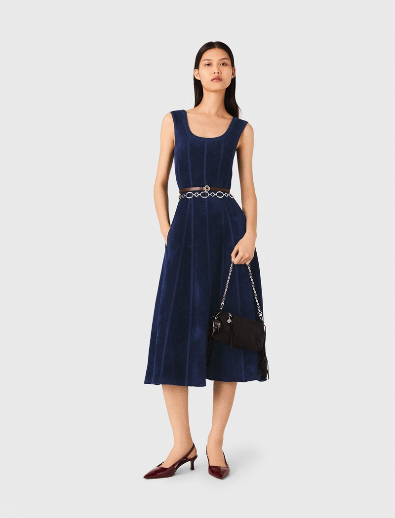 maje Velvet midi dress outlook