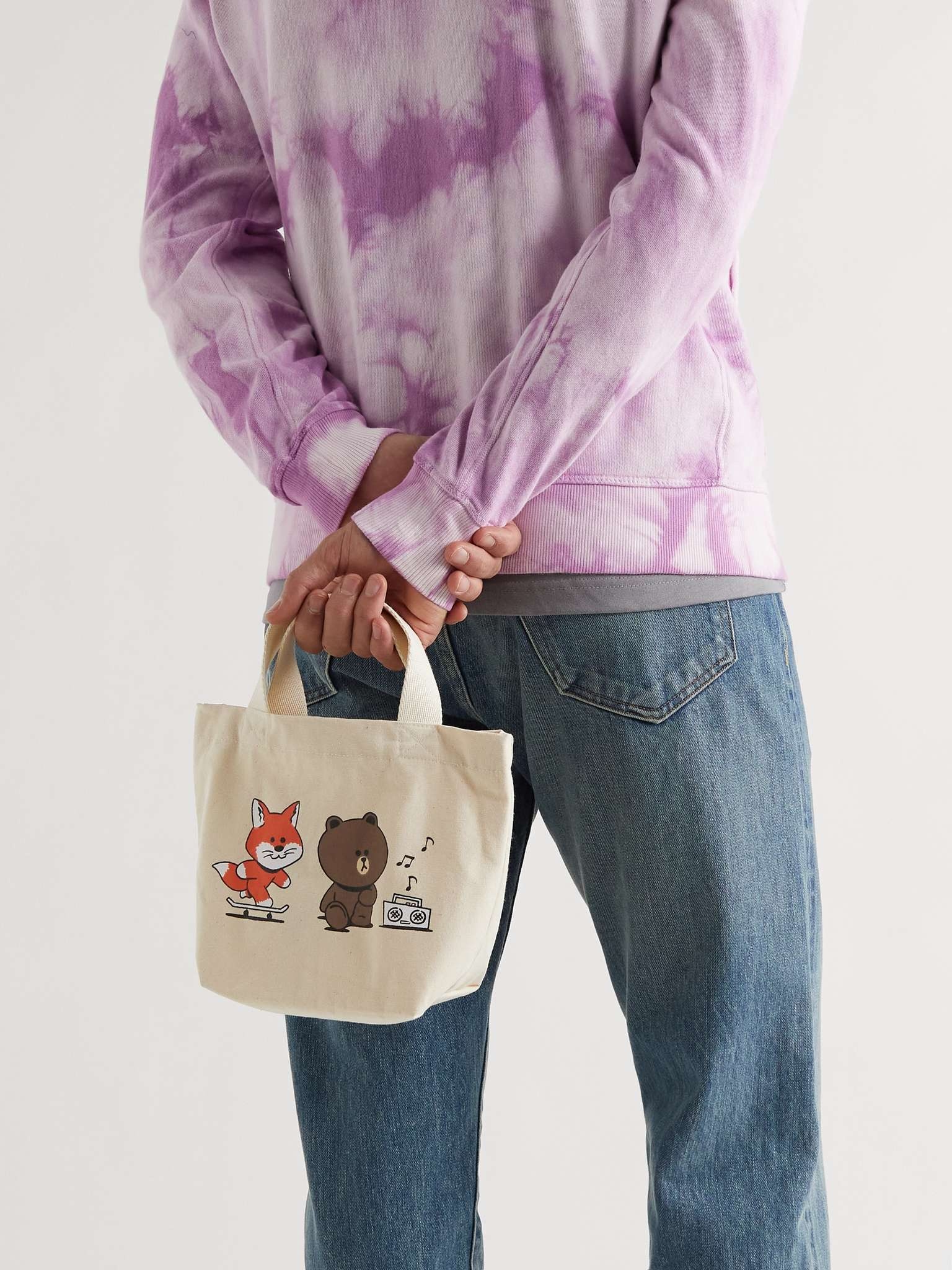 + Line Friends Logo-Print Cotton-Canvas Tote Bag - 2