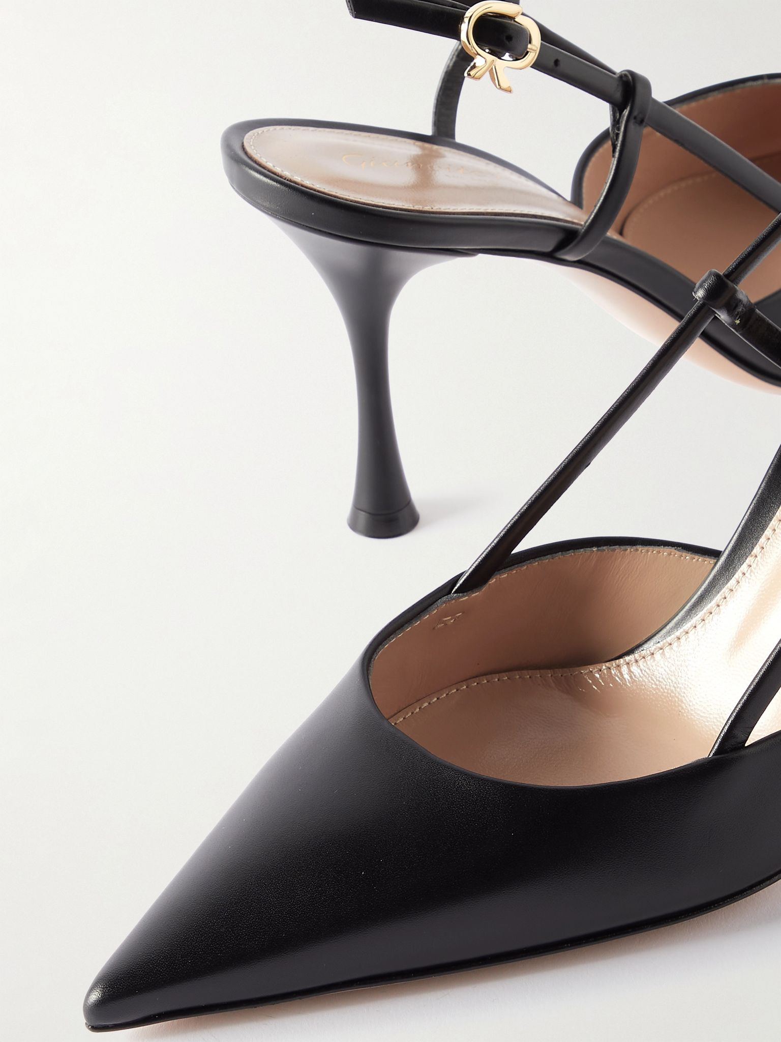 Ascent 85 leather slingback pumps Black - 4