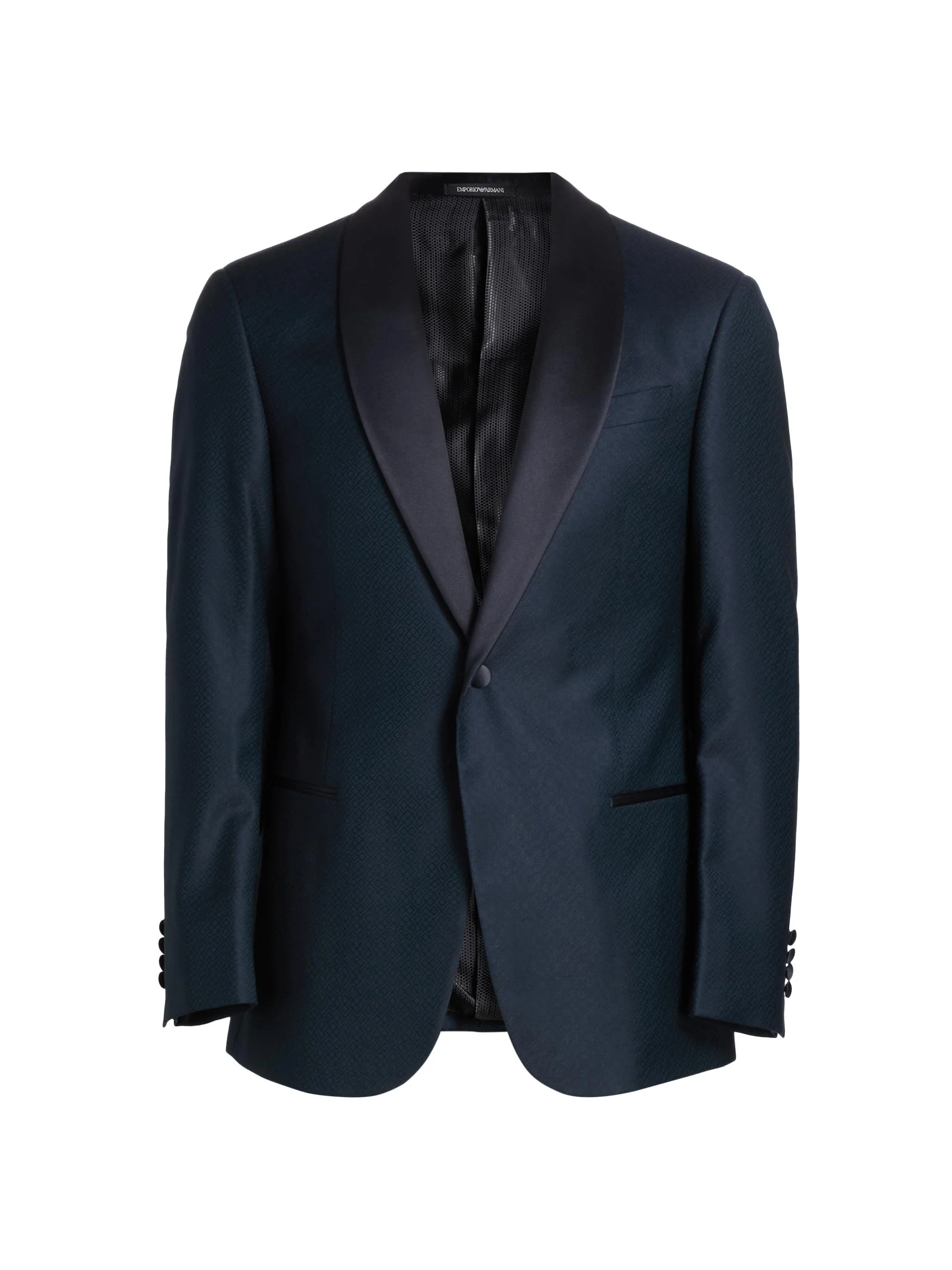 Men's Dinner Virgin Wool Jacket - Teal - 1