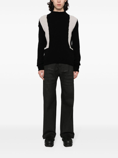 Rick Owens whiskering-effect cropped jeans outlook