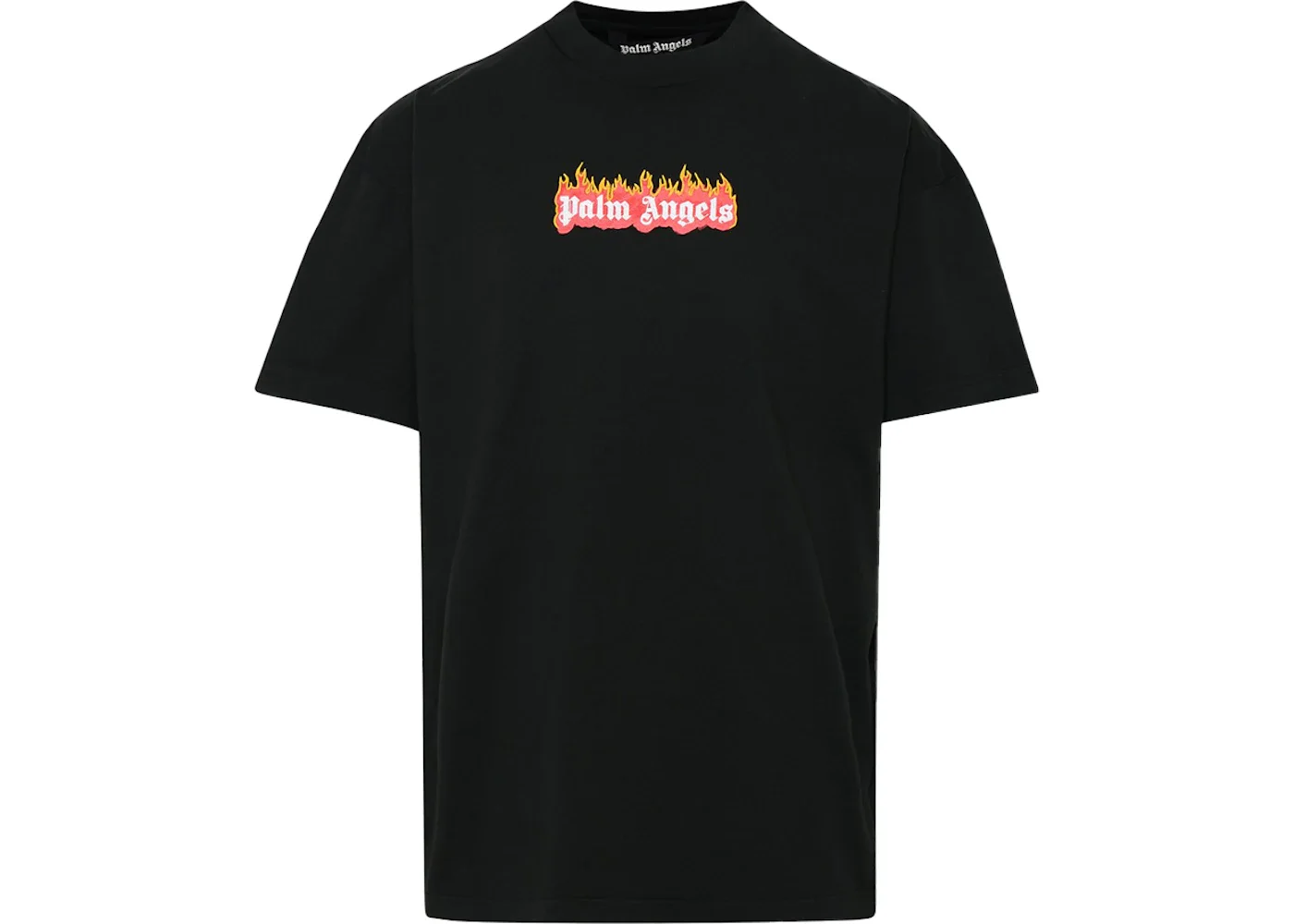 Palm Angels Burning Logo T-shirt Black/Multi - 1