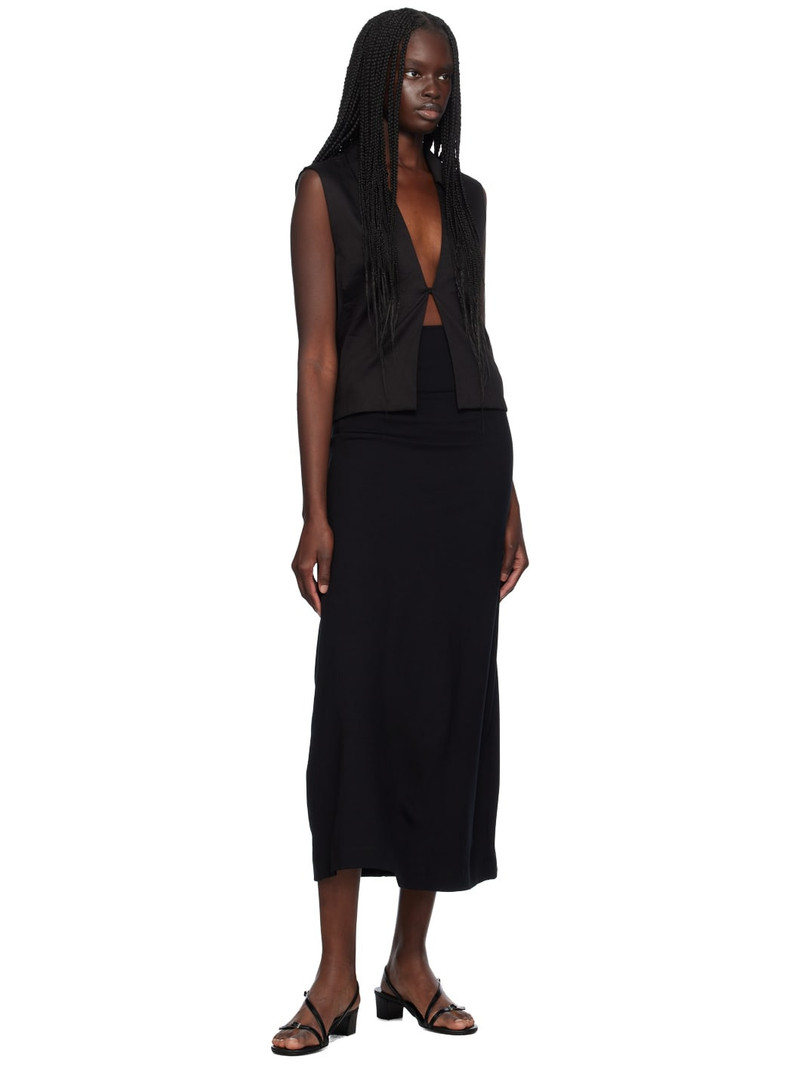 LESET Black Rio Midi Skirt outlook