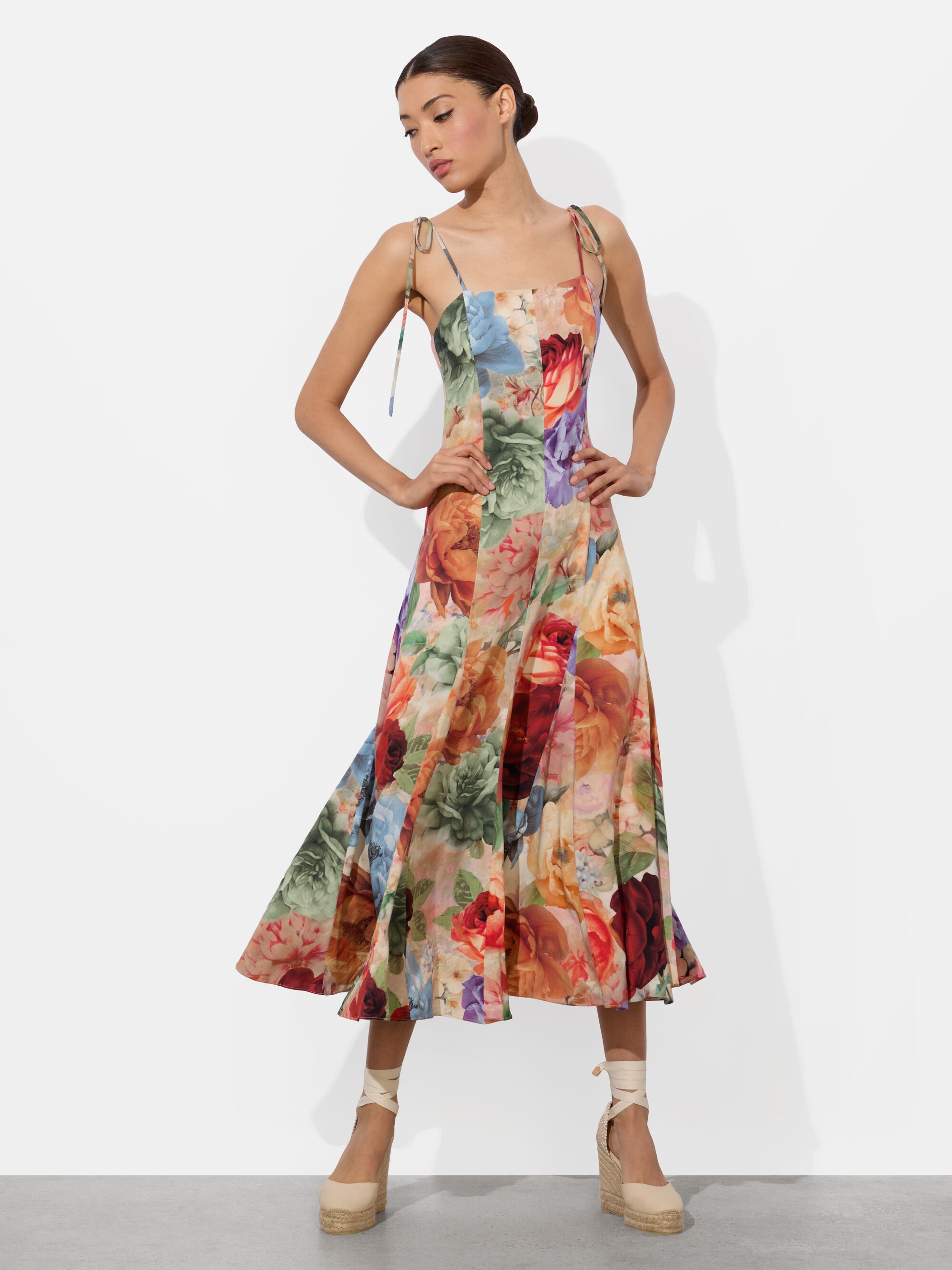 JEANETTE PANELED MIDI DRESS - 6