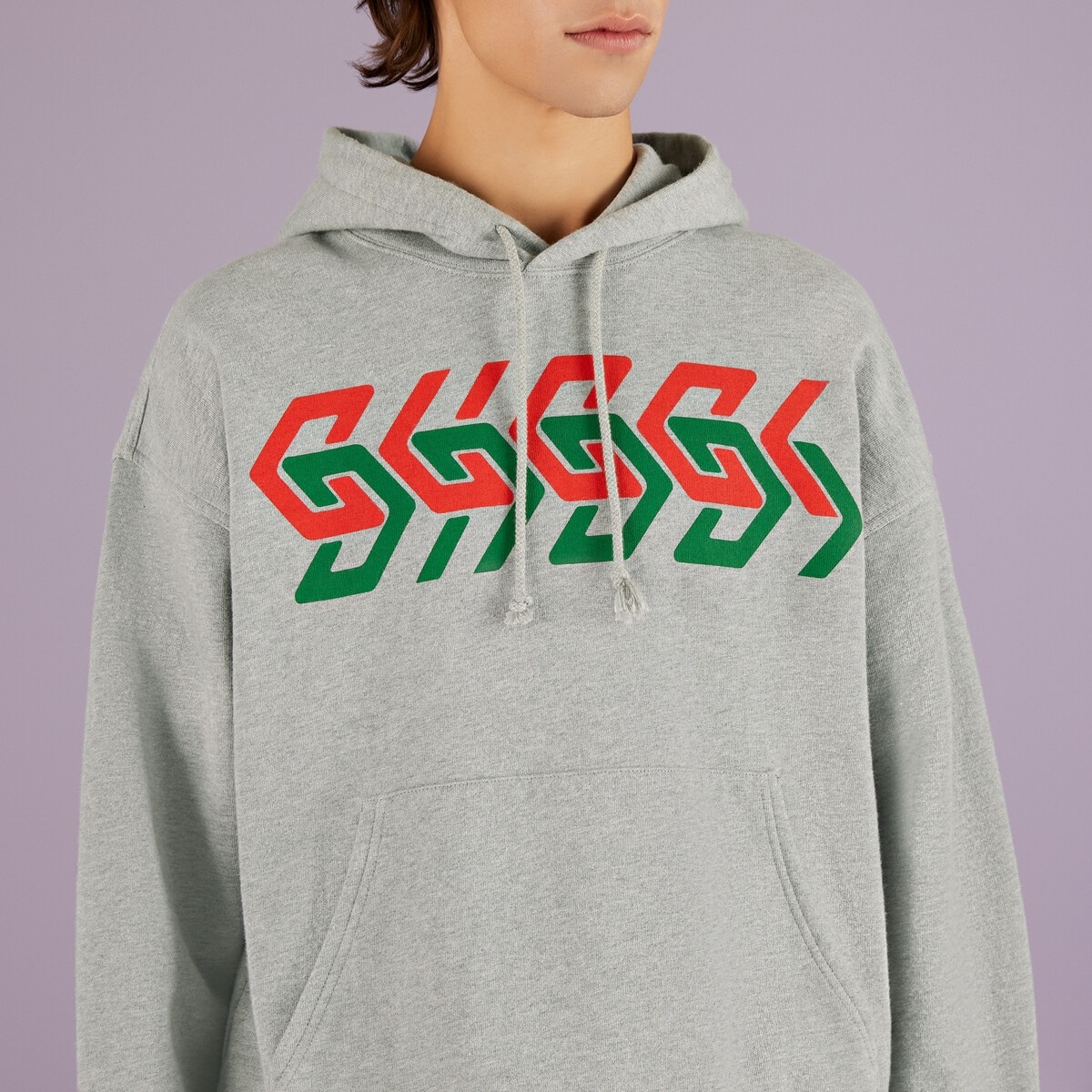 Gucci chain print hooded sweatshirt - 3
