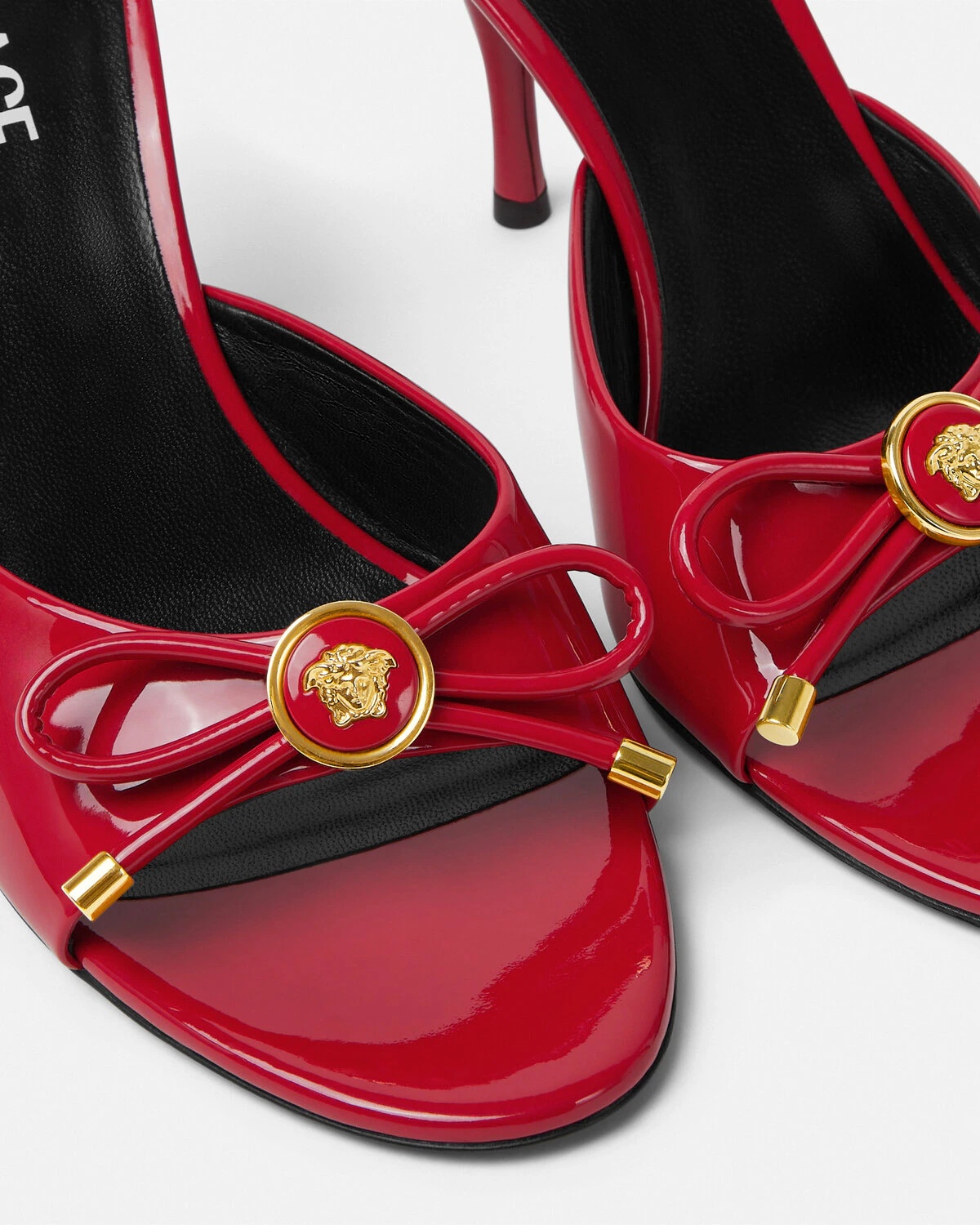 Opera Bow Patent Mules 85 mm - 6