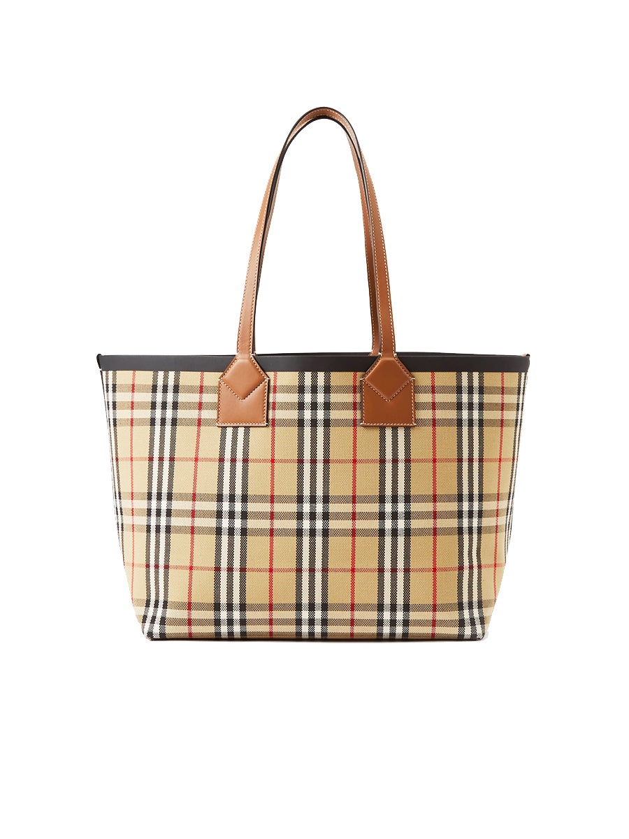 Medium London Tote in Briar Brown/Black - 4